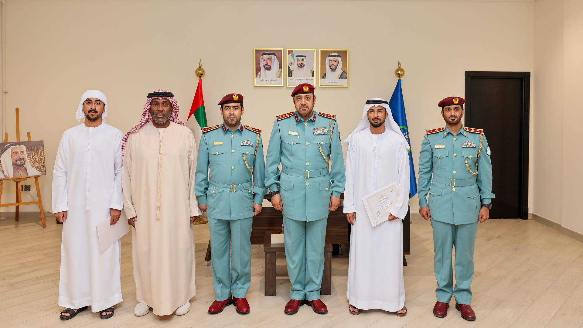 Image for the title: Sharjah Police honours members for their excellence 