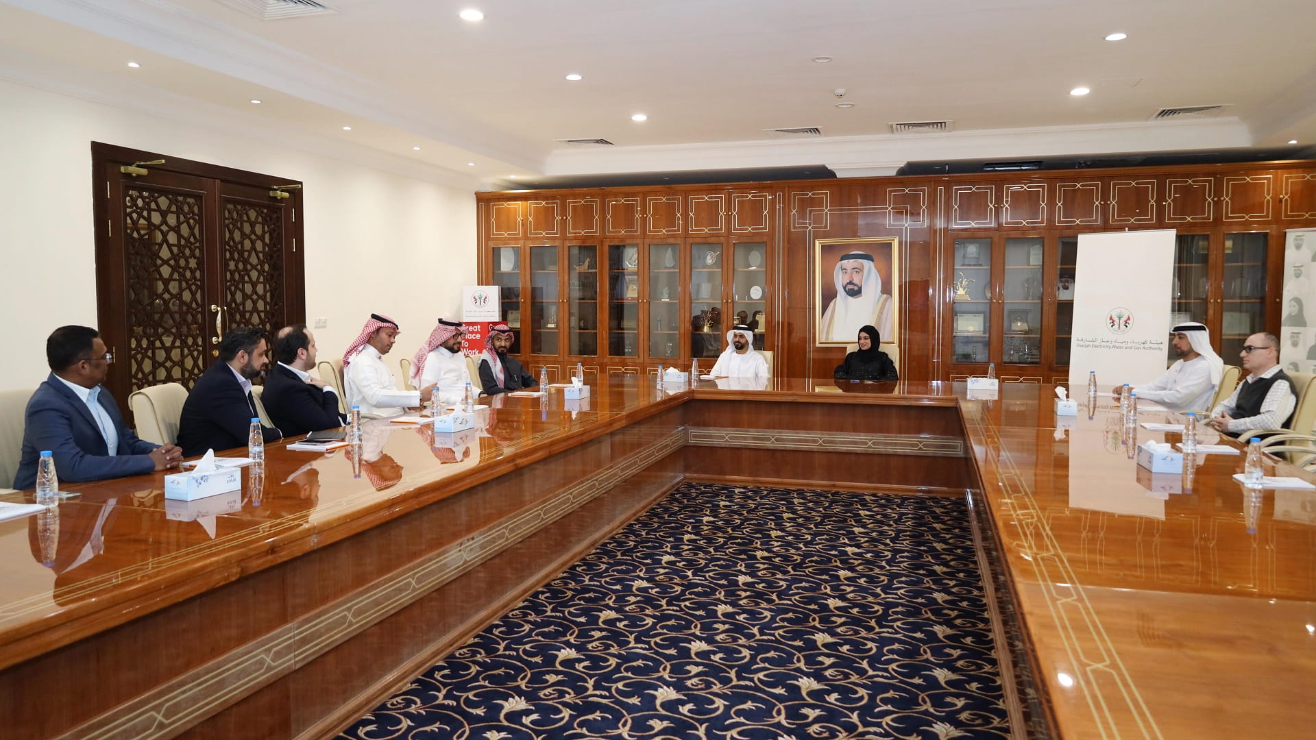 صورة بعنوان: كهرباء الشارقة تستقبل وفداً من أمانة منطقة المدينة المنورة 