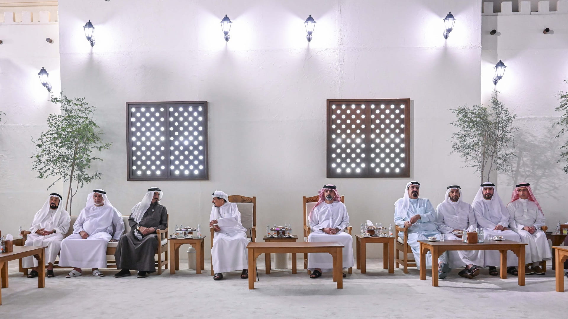 Image for the title: Ajman Ruler receives Ramadan well-wishers 
