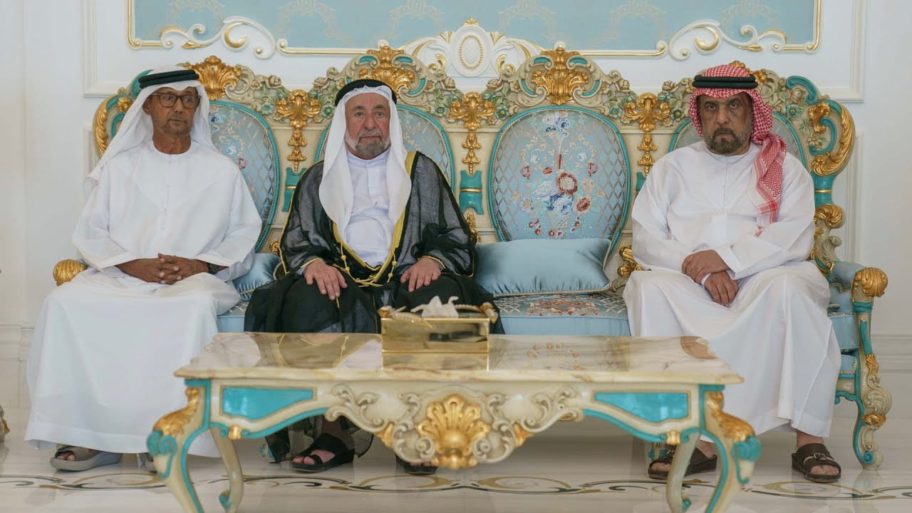 Image for the title: Sharjah Ruler offers condolences on Sheikh Saqr bin Rashid death 