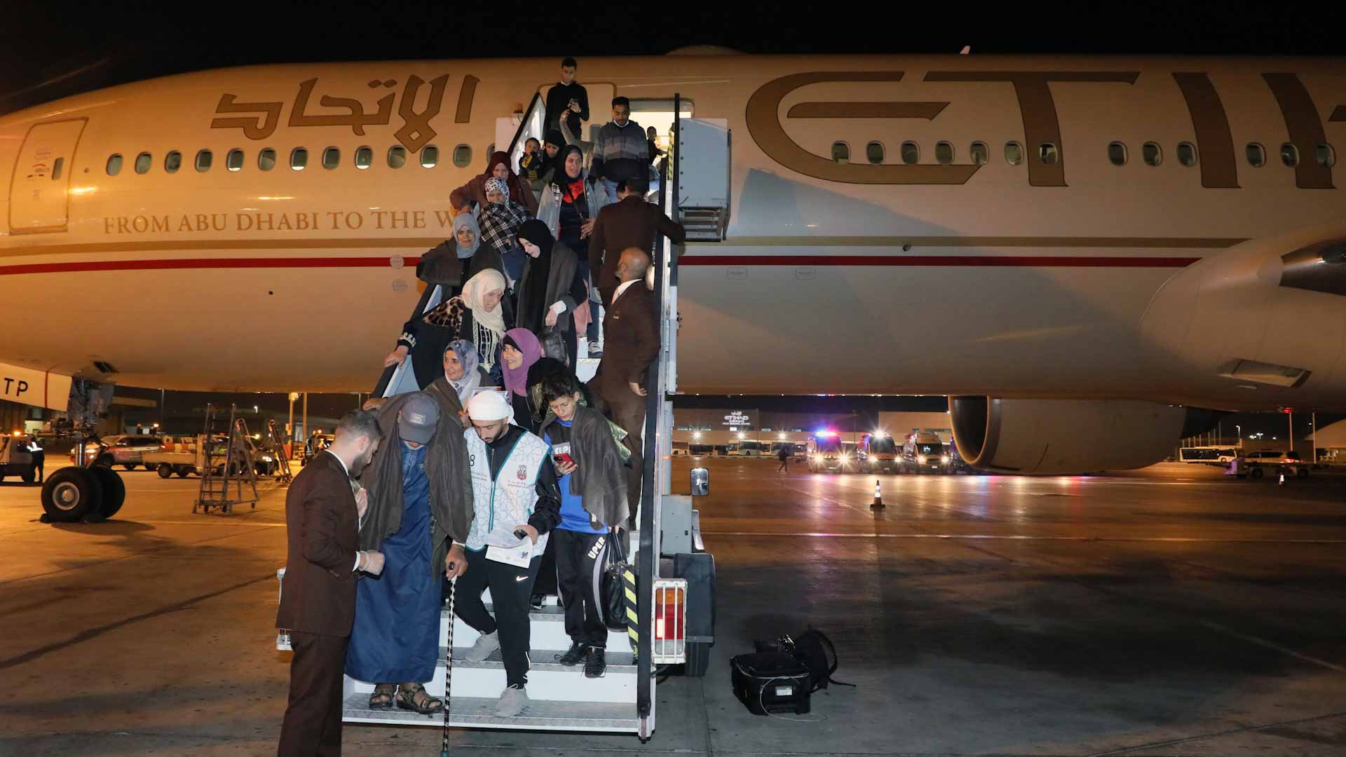 Image for the title: UAE welcomes 13th group of wounded Palestinian children 