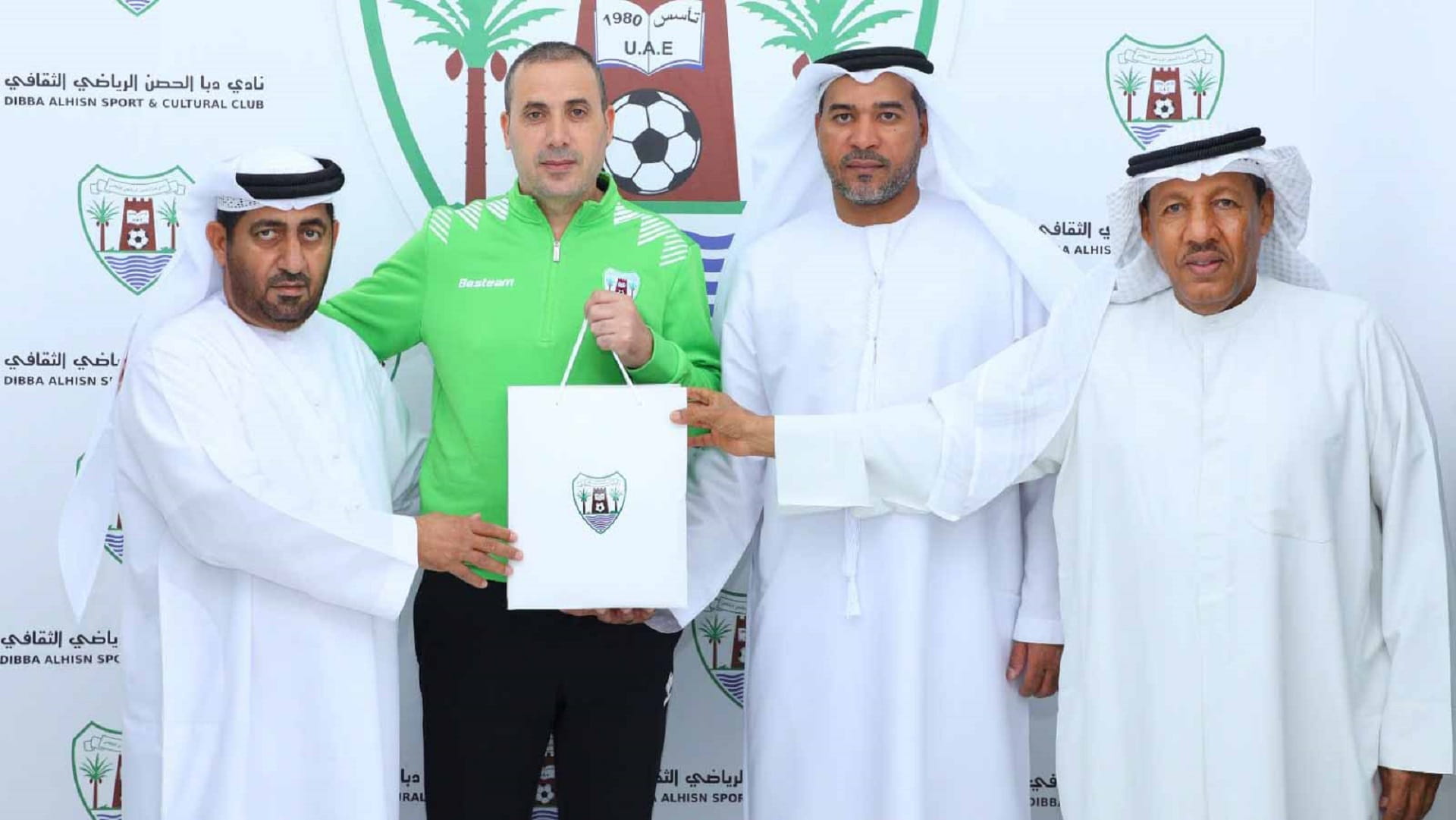 Image for the title: Dibba Al Hisn Club honors coach Abdulaziz Rabie as the Best Reader 