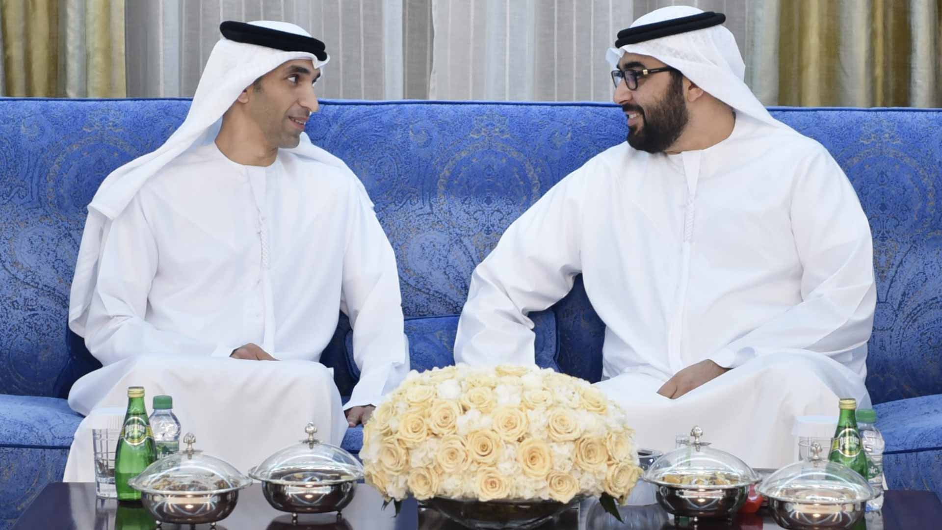 صورة بعنوان: ولي عهد أم القيوين يواصل استقبال المهنئين بشهر رمضان المبارك 