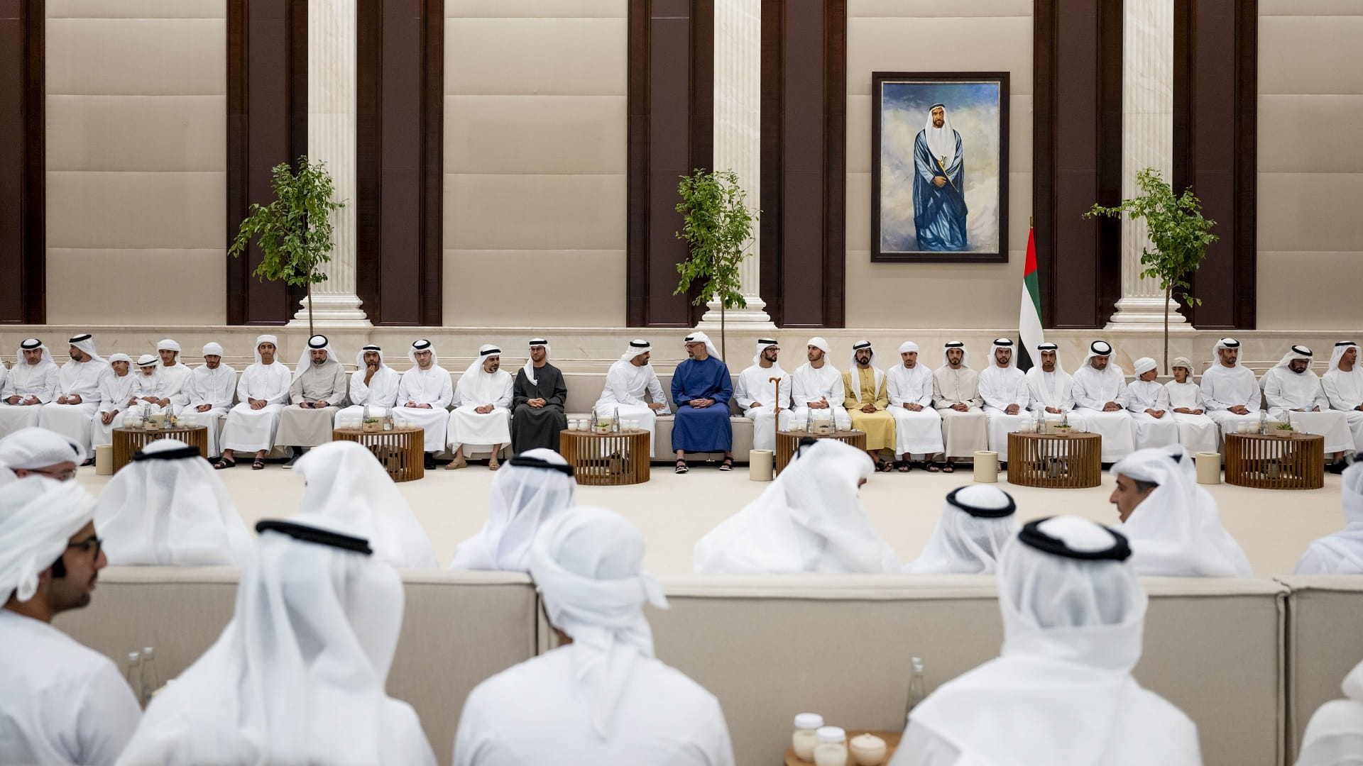 Image for the title: Khaled bin Mohamed receives Ramadan well-wishers 