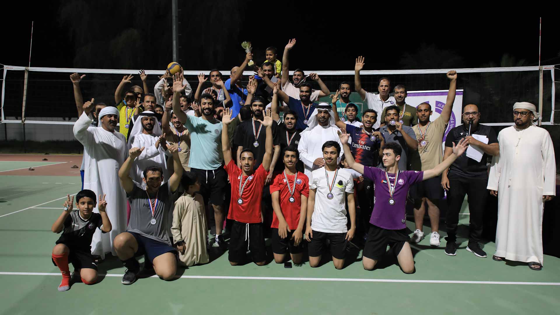 Image for the title: Al Dhaid Club celebrates Ramadan community volleyball tournament 