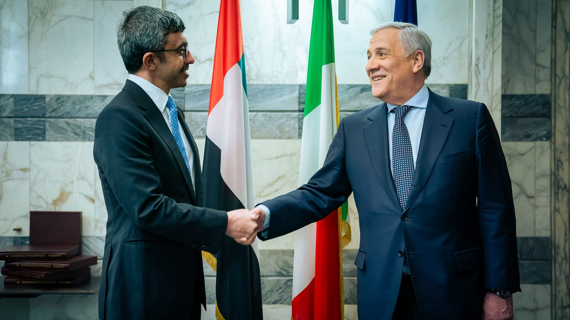 Image for the title: UAE Foreign Minister meets with Italian Foreign Minister 