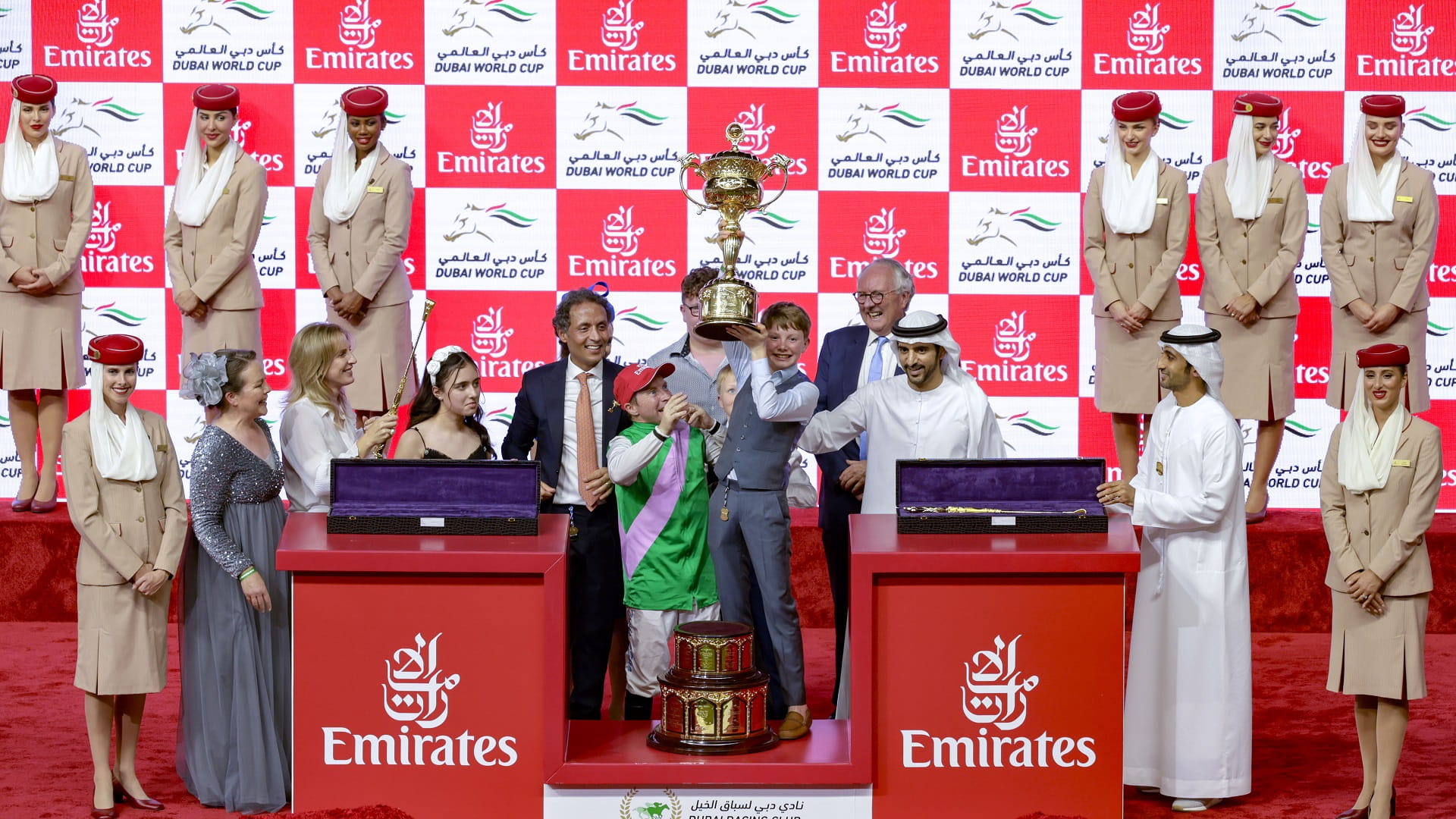 صورة بعنوان: الجواد السعودي "لوريل ريفر" بطلاً لكأس دبي العالمي بنسخته الـ28 