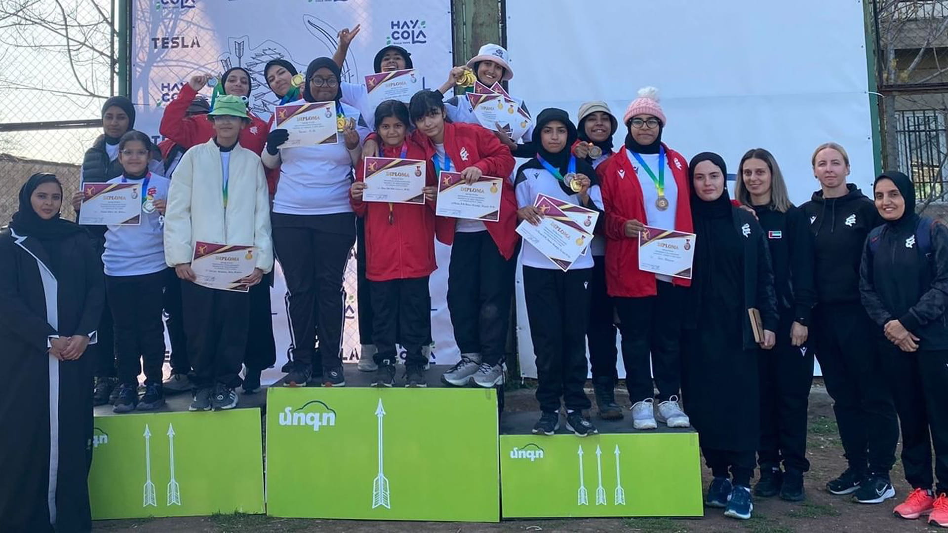 Image for the title: SWS wins 14 medals in 'Armenia Archery Championship' 