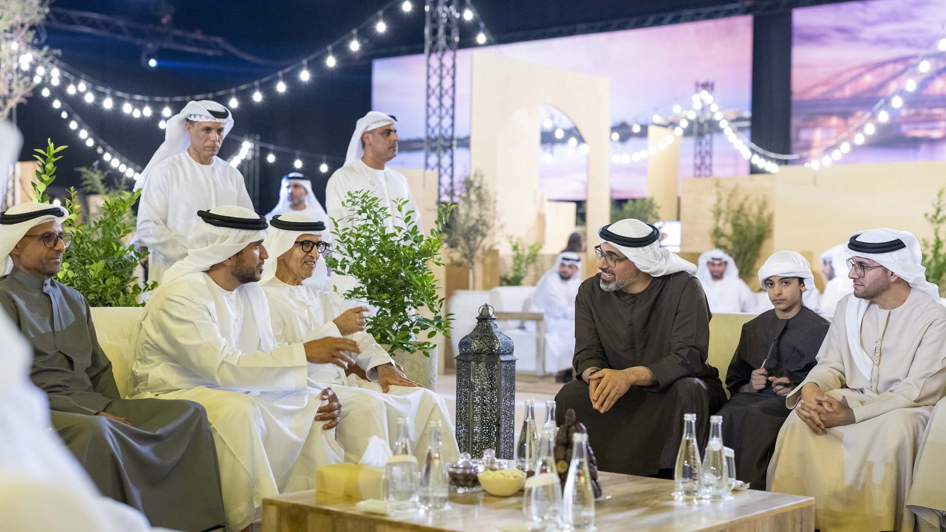 Image for the title: Khaled bin Mohamed bin Zayed attends AD Government Ramadan evening 
