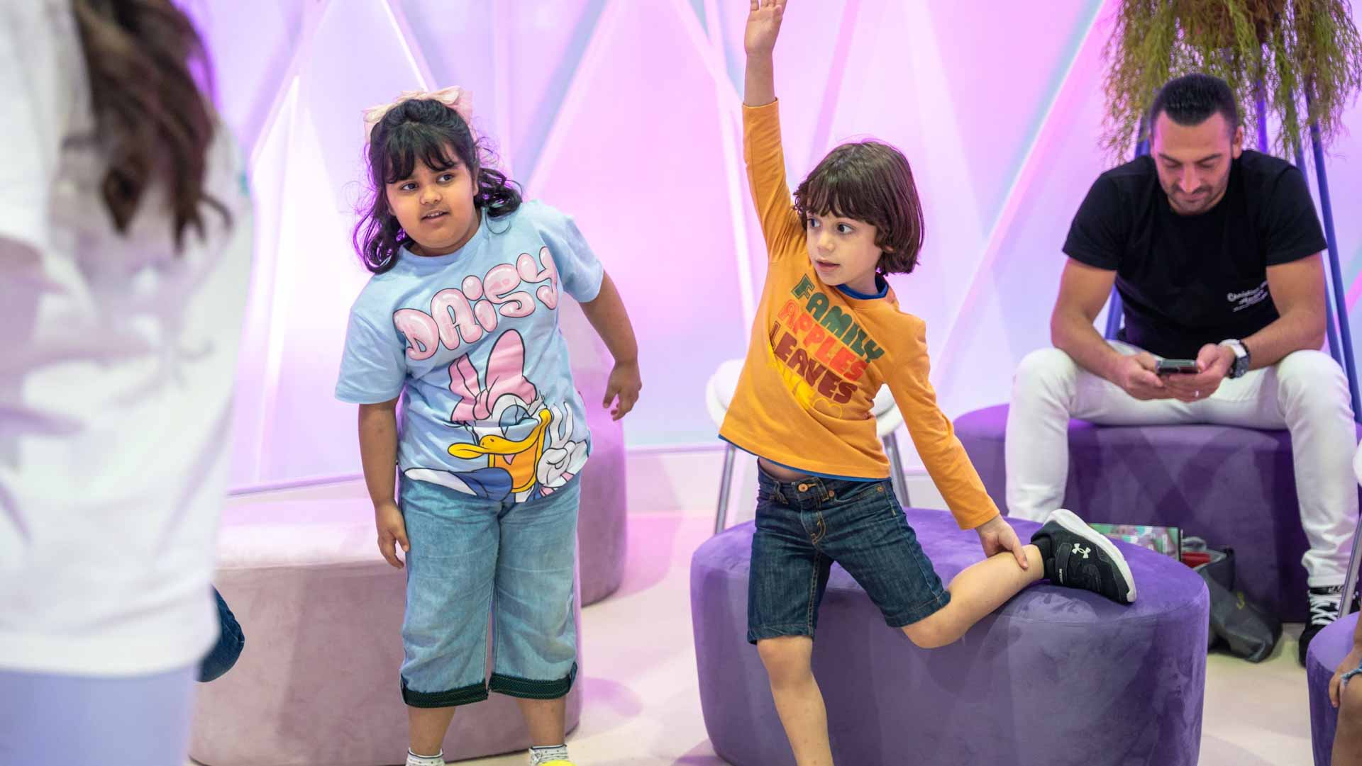 Image for the title: Young minds embrace yoga and meditation at SCRF 