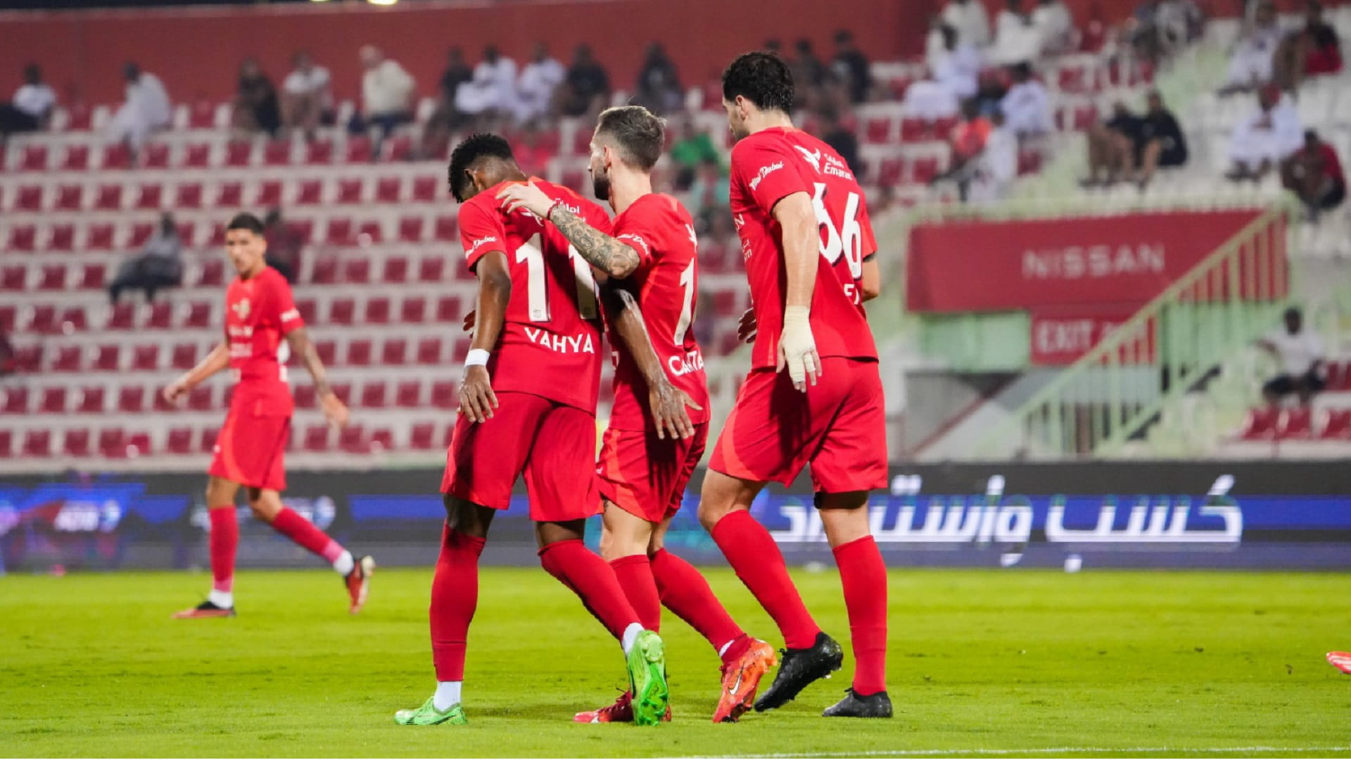 Image for the title: Shabab Al Ahli wins over Sharjah in ADNOC Professional League 