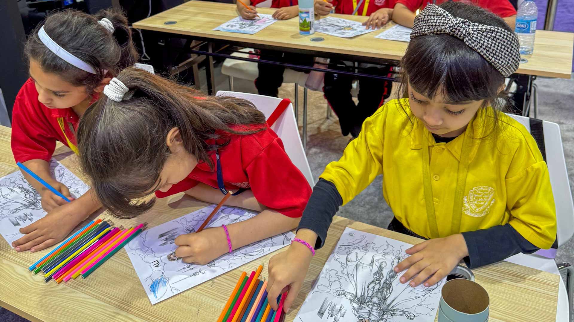 Image for the title: Renowned author leads masterclass on comic book writing at SCRF 