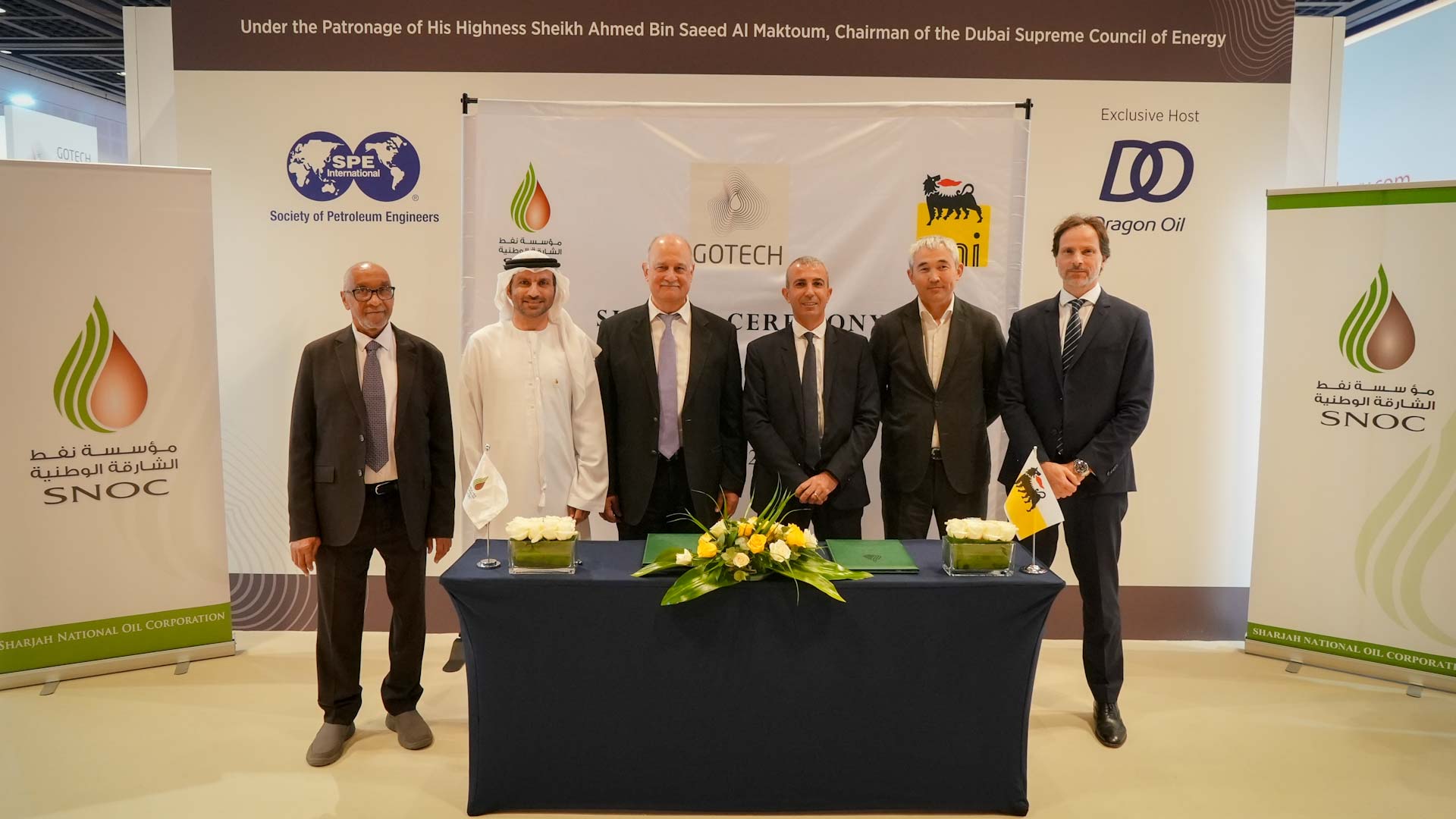 Image for the title: SNOC signs an agreement with Eni to explore Ras Al Khaimah oil 