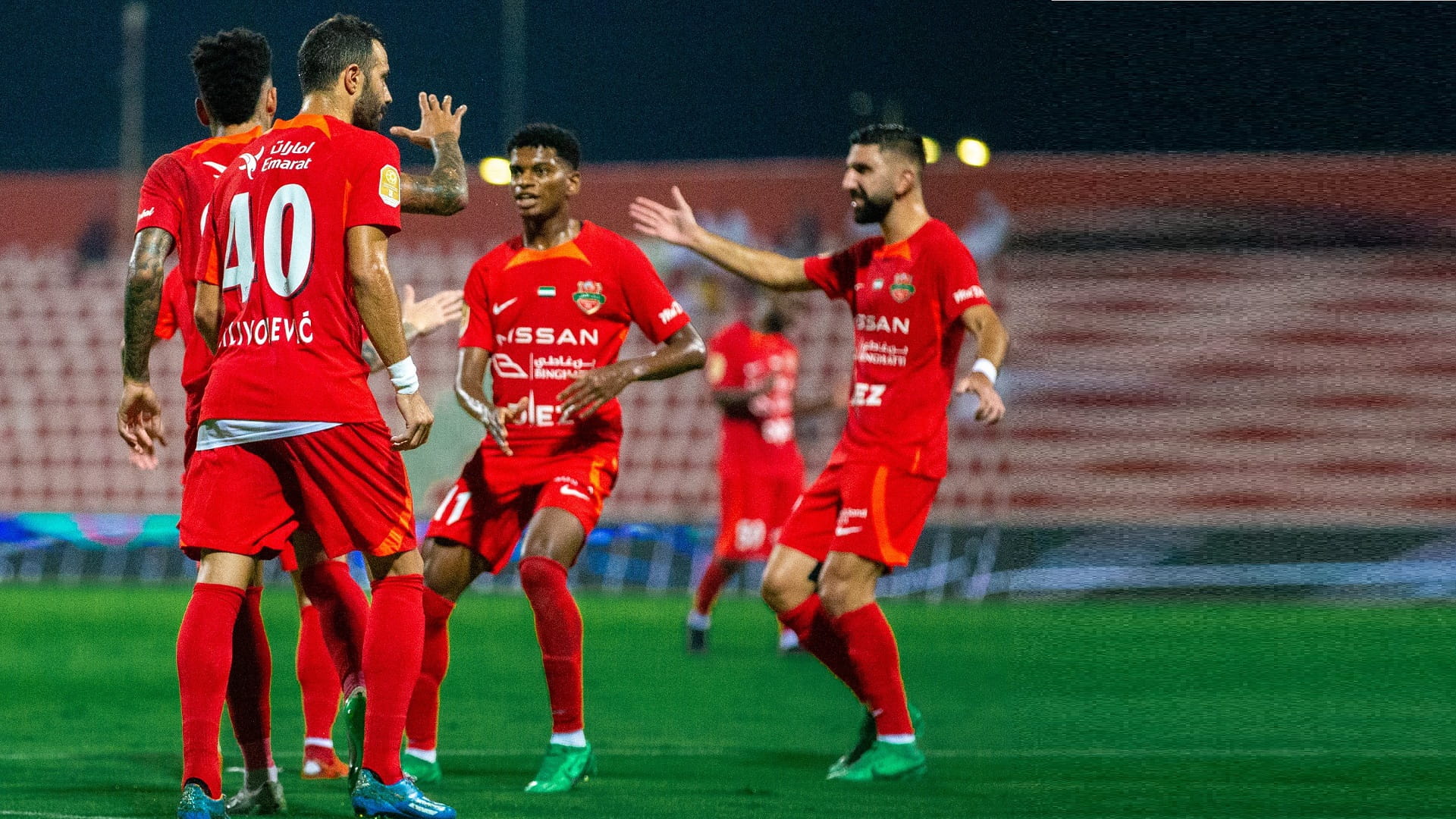 Image for the title: Shabab Al Ahly wins over Bani Yas in ADNOC Pro League 