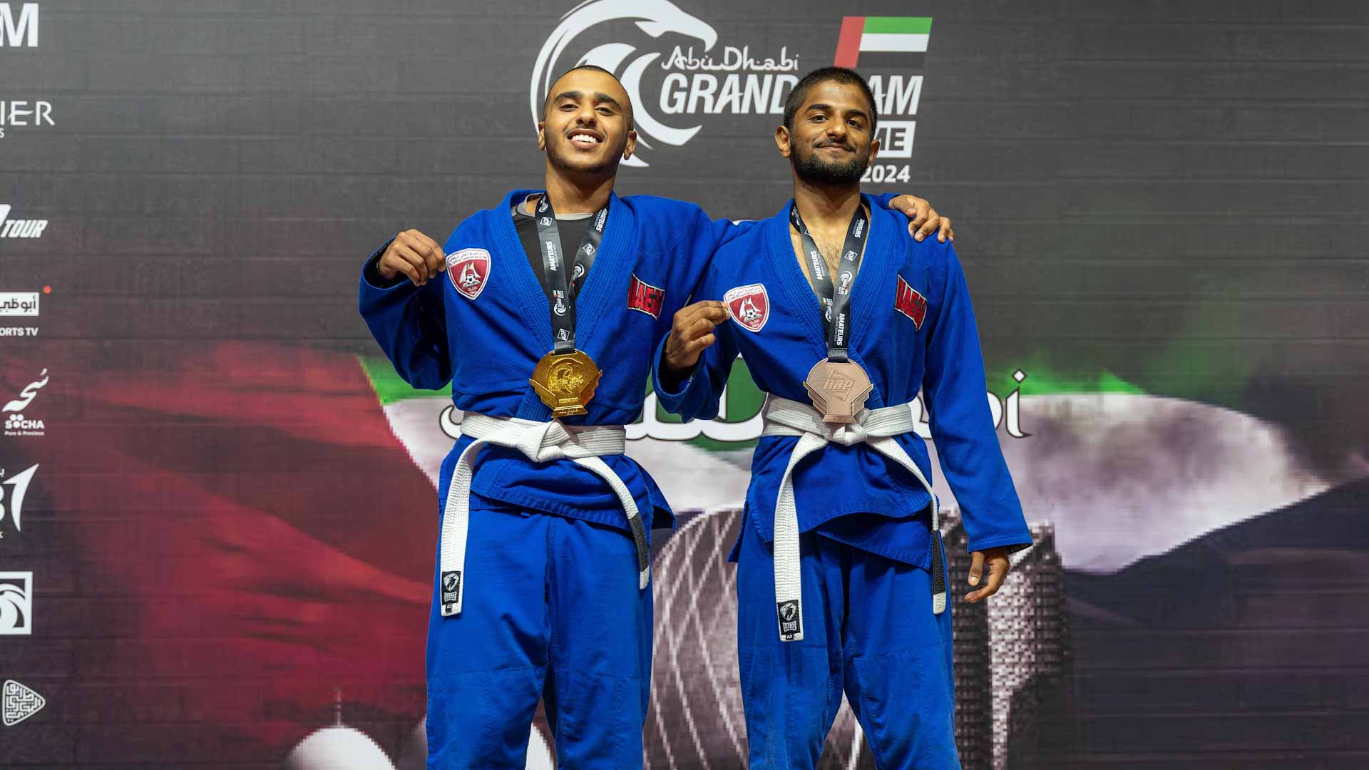 Image for the title: Hamriyah Jiu-Jitsu team wins two medals in Abu Dhabi Grand Slam 