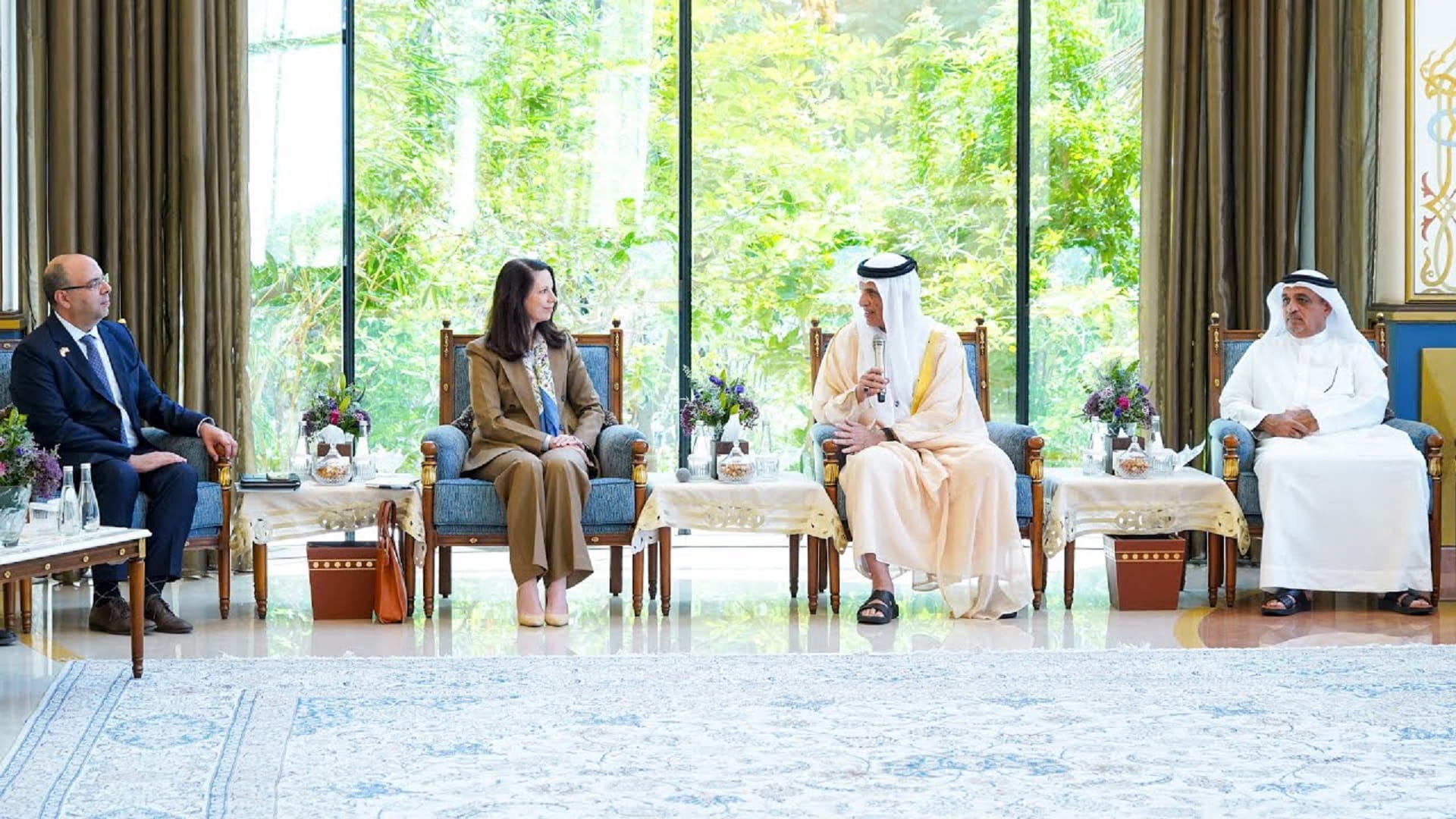 Image for the title: RAK Ruler receives delegation from American Bus. Council in Dubai 