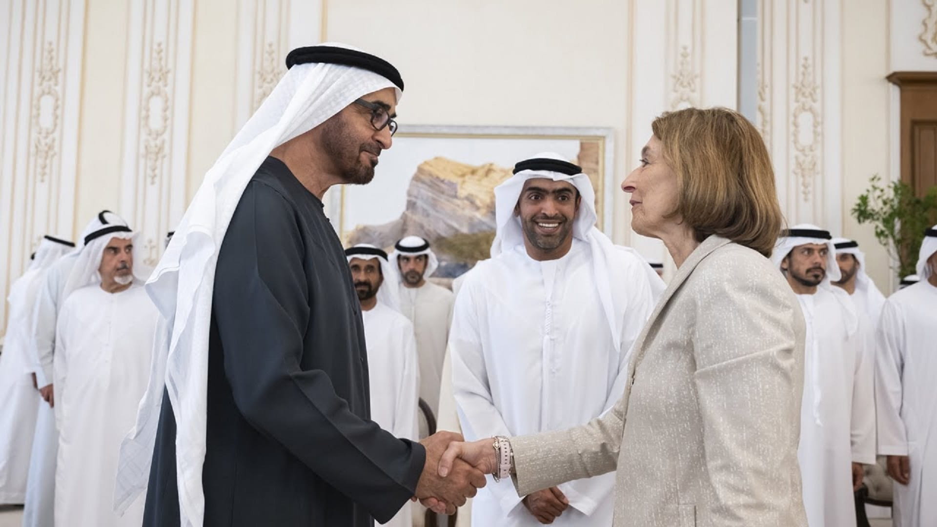 Image for the title: UAE Pres. receives participants in AD Global Healthcare Week 