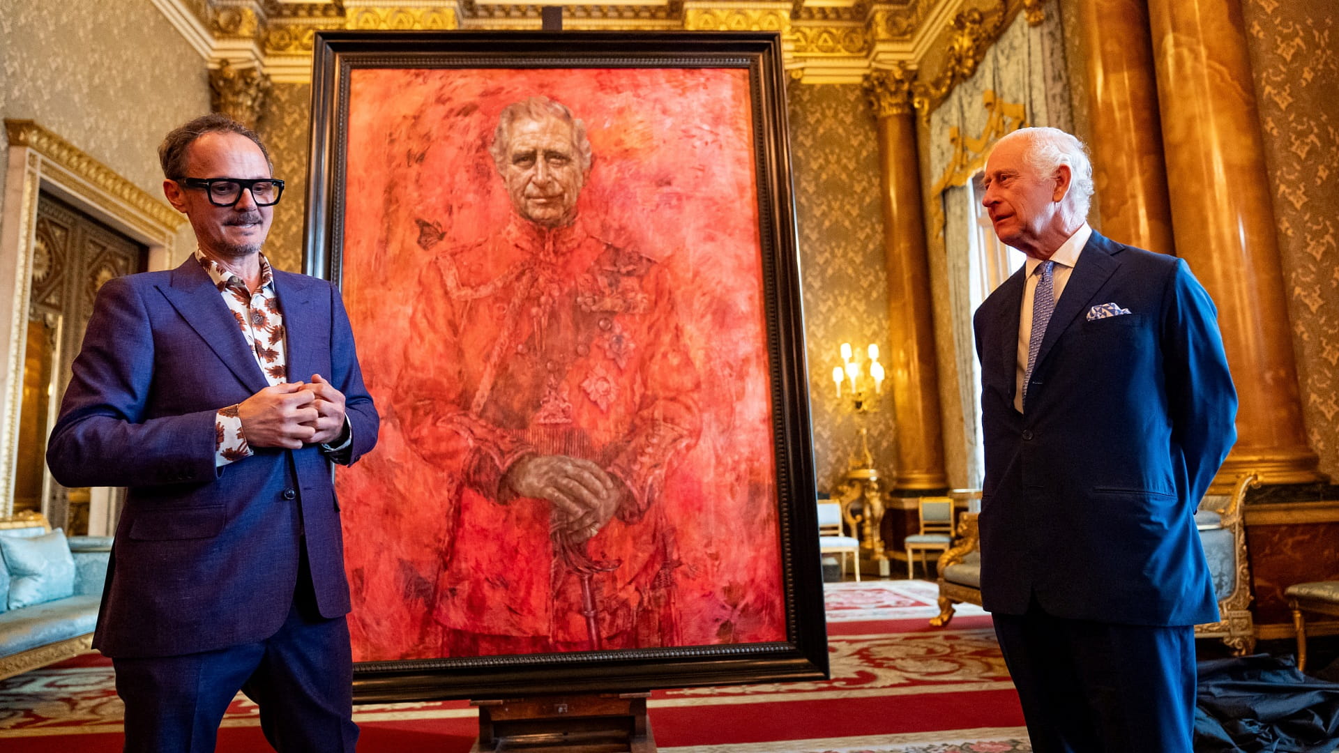 صورة بعنوان: الملك تشارلز يكشف عن أول لوحة بورتريه تجسده منذ التتويج 