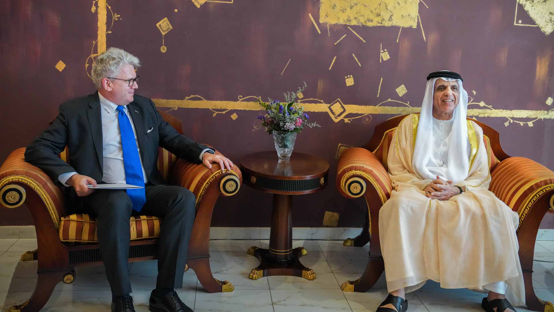 Image for the title: RAK Ruler receives Ambassador of Estonia 
