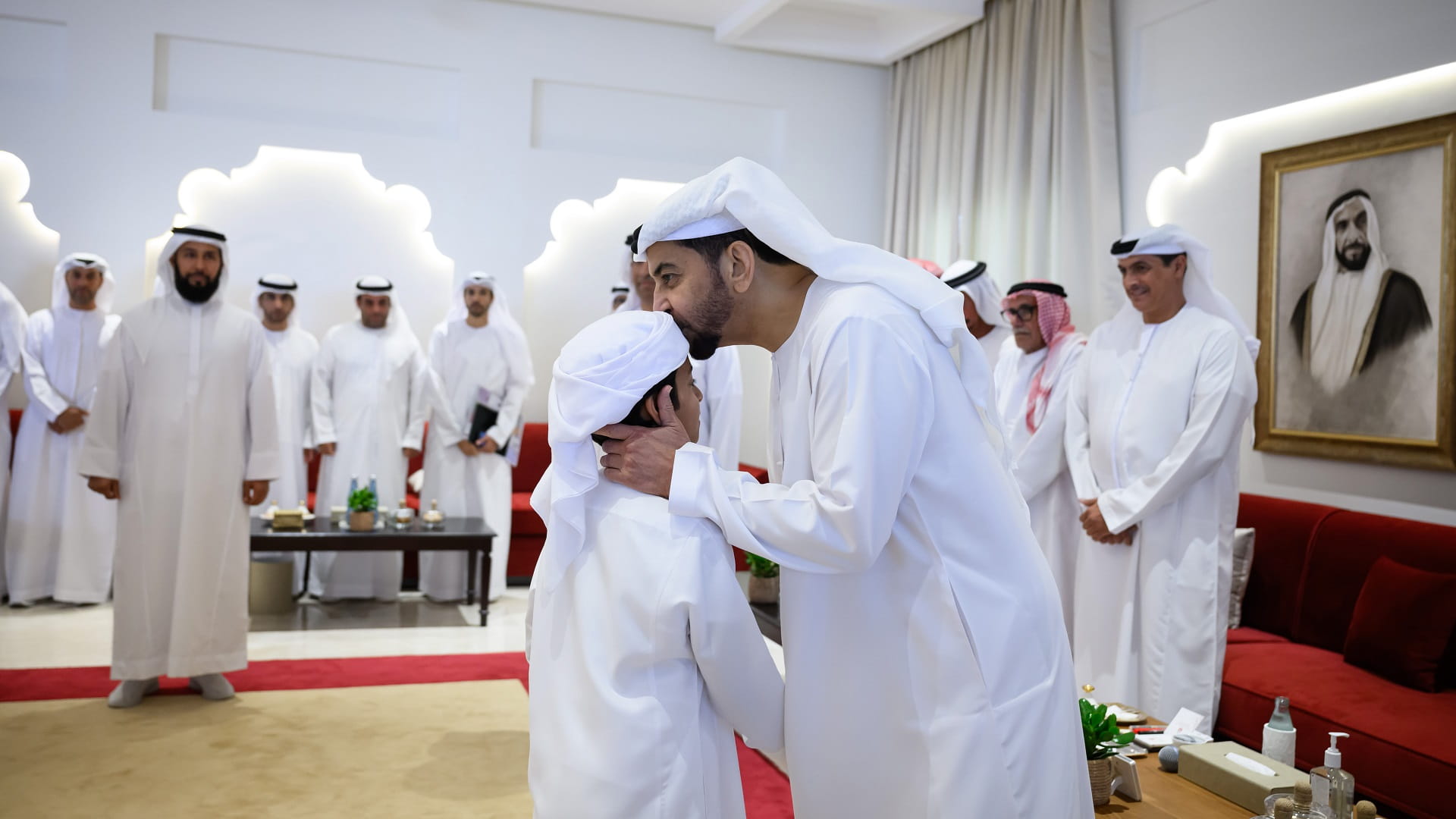 Image for the title: Hamdan bin Zayed inspects infrastructure projects on Dalma Island 