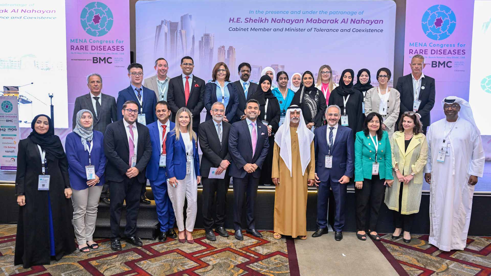 صورة بعنوان: نهيان بن مبارك يدعو لإستراتيجية إقليمية لمكافحة الأمراض النادرة 