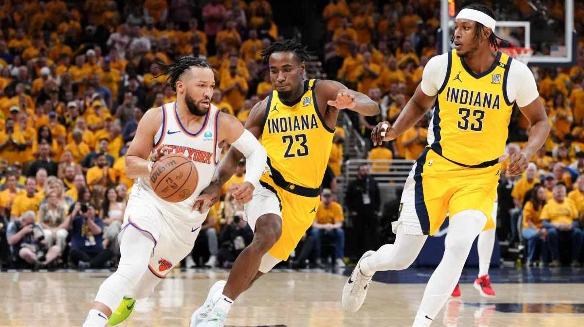 صورة بعنوان: إنديانا بيسرز يعادل النتيجة مع نيكس في إقصائيات السلة الأميركية 