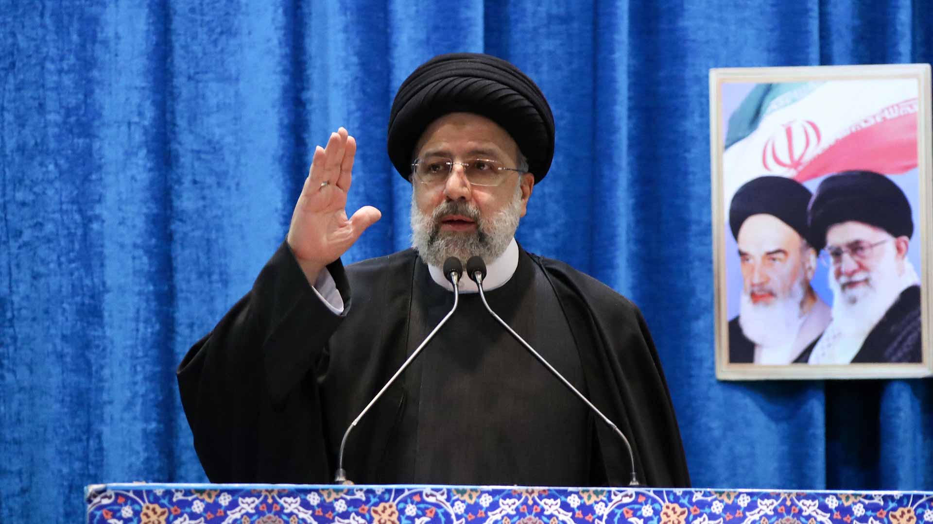 Image for the title: Iran President Raisi's helicopter found, 'no sign of life' 