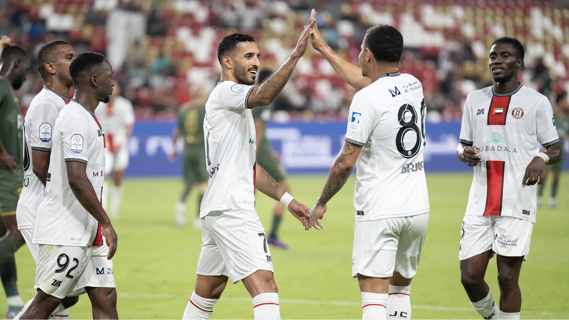 Image for the title: ADNOC Professional League... Al Jazira wins over Emirates 2-0 
