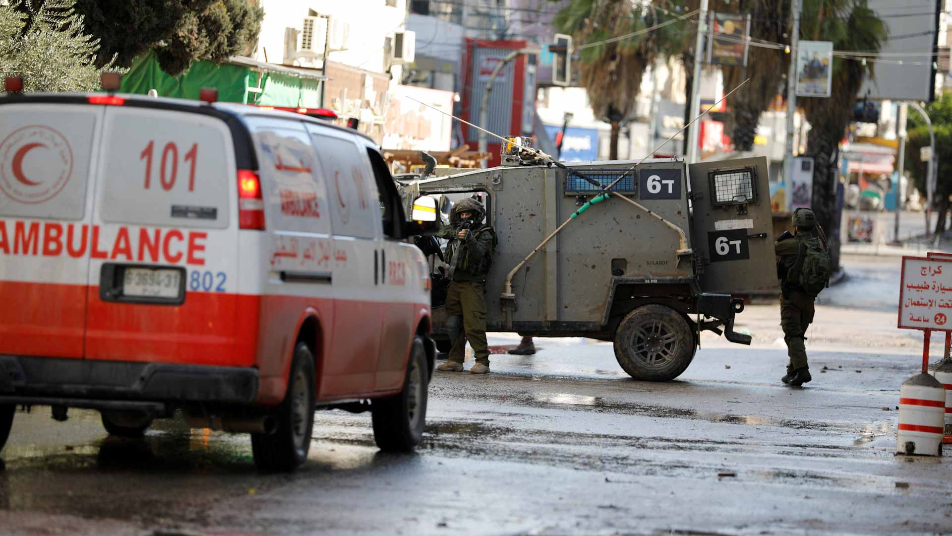 صورة بعنوان: وفاة 8 فلسطينيين بنيران القوات الإسرائيلية في جنين  