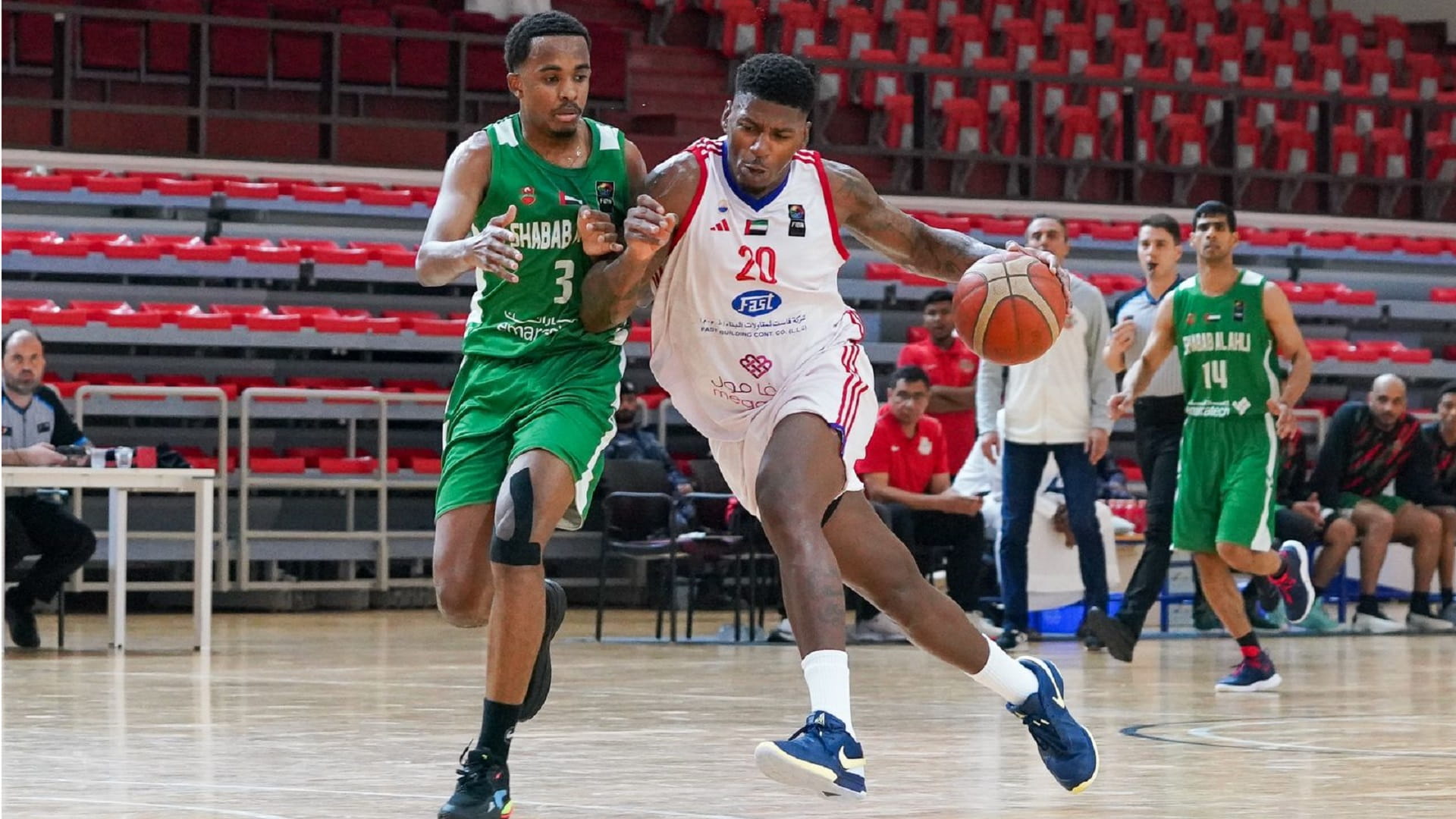 Image for the title: Sharjah loses UAE Basketball Cup 2nd leg semi-finals 