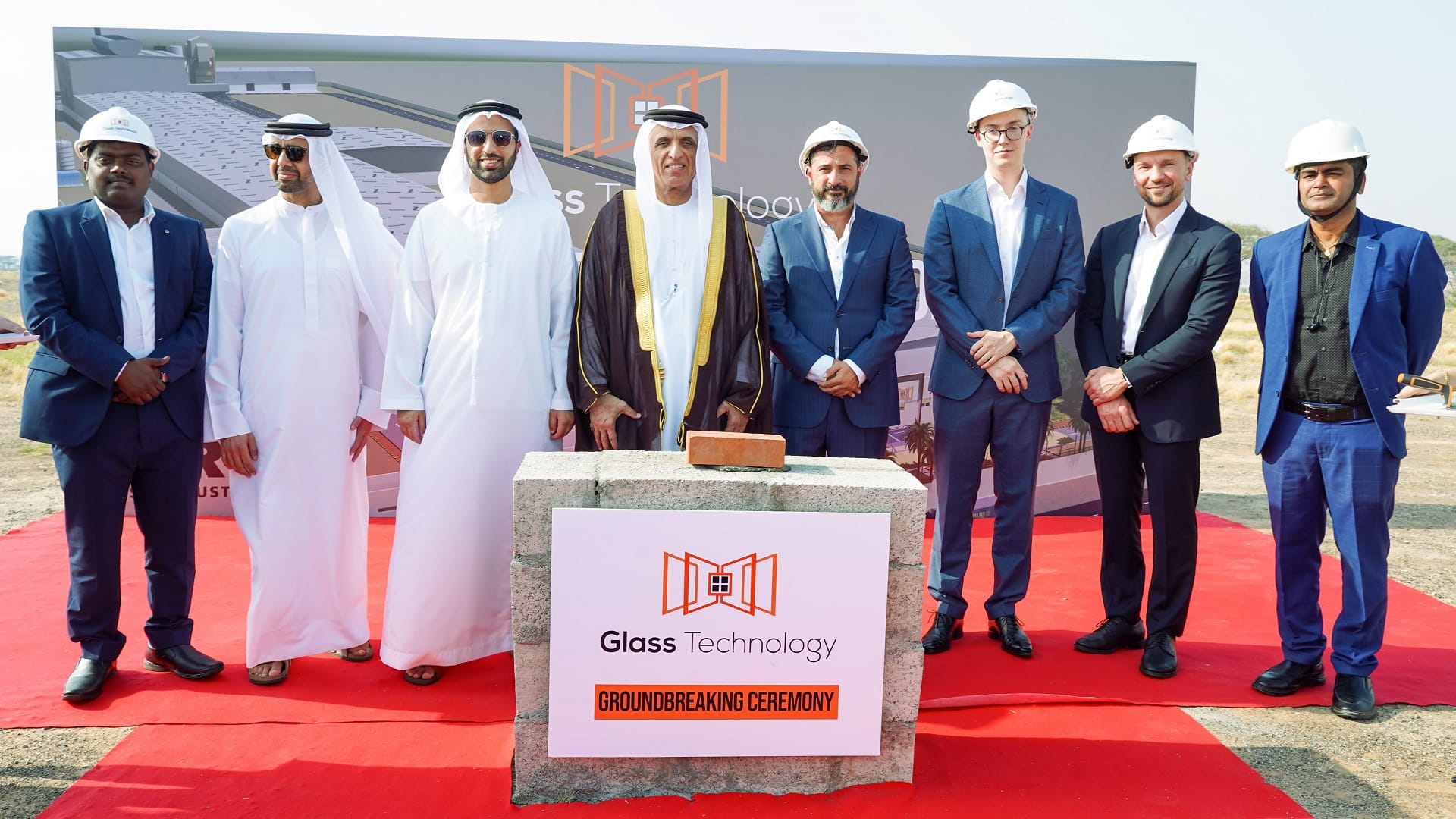 Image for the title: RAK Ruler lays foundation for Glass Technology Services Factory 