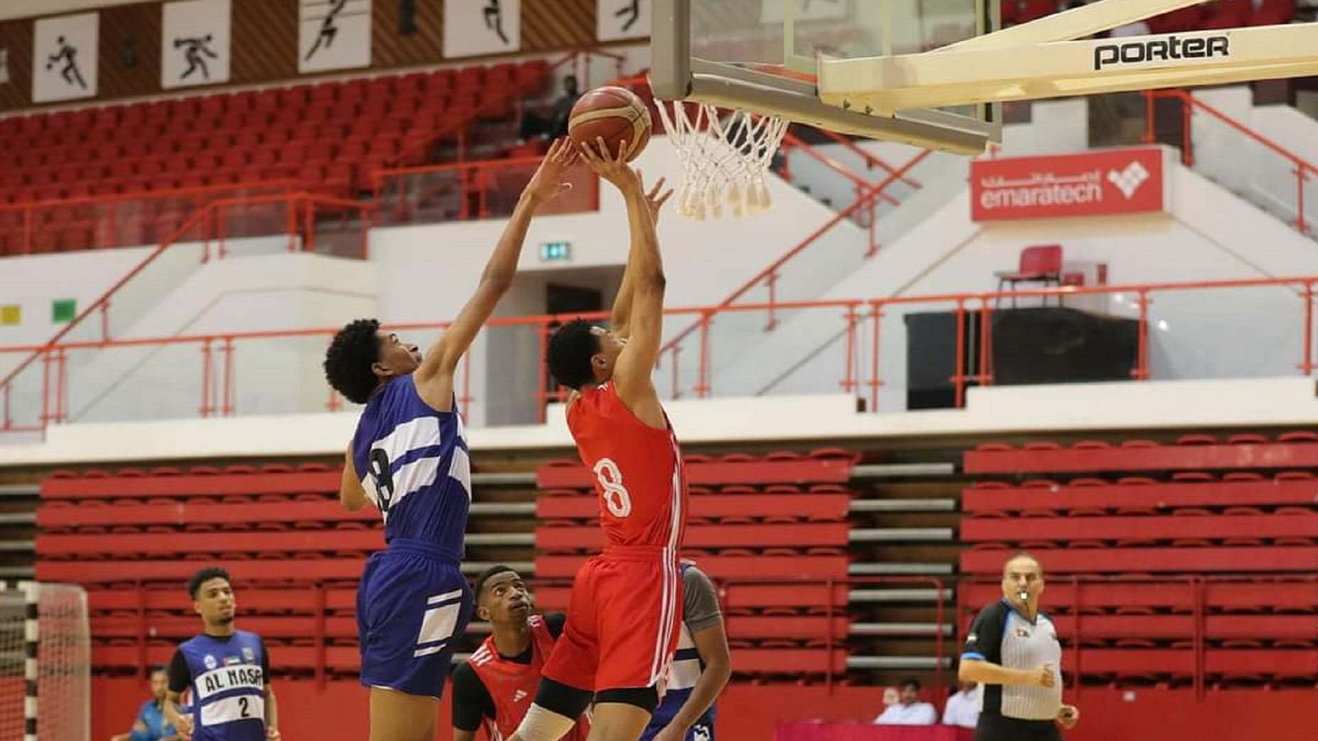 صورة بعنوان: الشارقة يتأهل لنهائي كأس الشباب لكرة السلة 