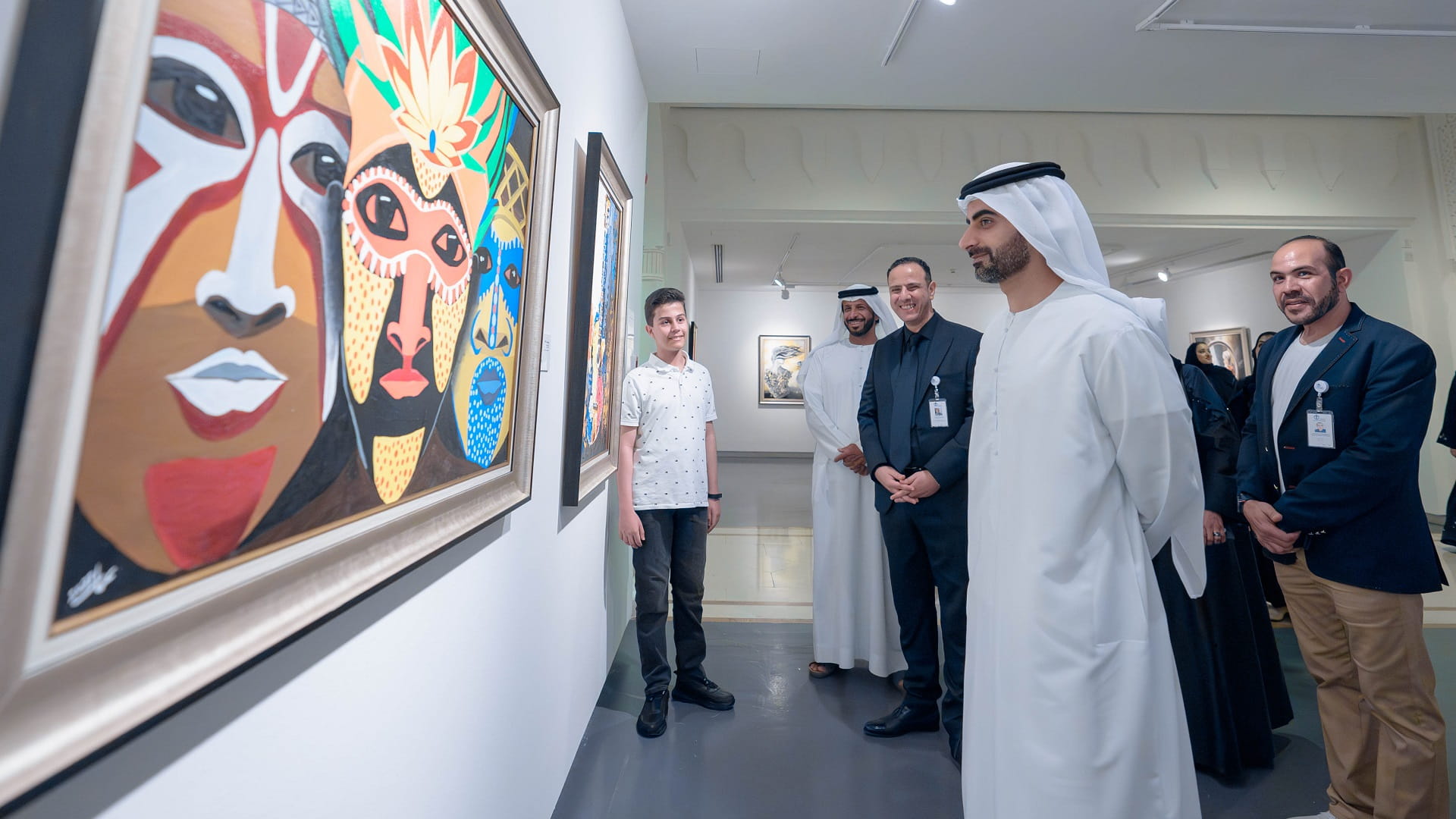 Image for the title: Salem bin Abdulrahman opens “I Am Here” art exhibition 