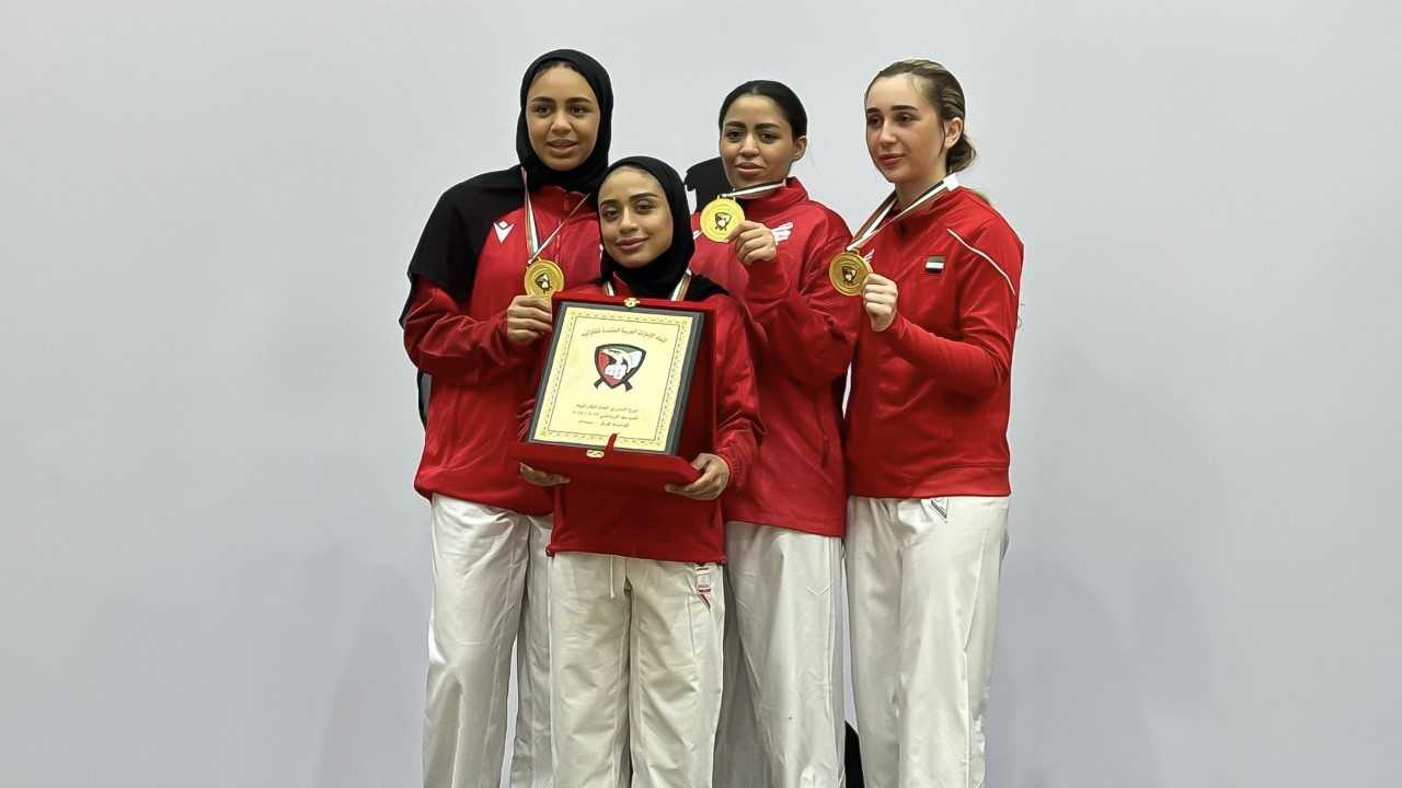 صورة بعنوان: نادي الشارقة للمرأة بطلاً لدوري الكاراتيه لموسم 2023 - 2024 
