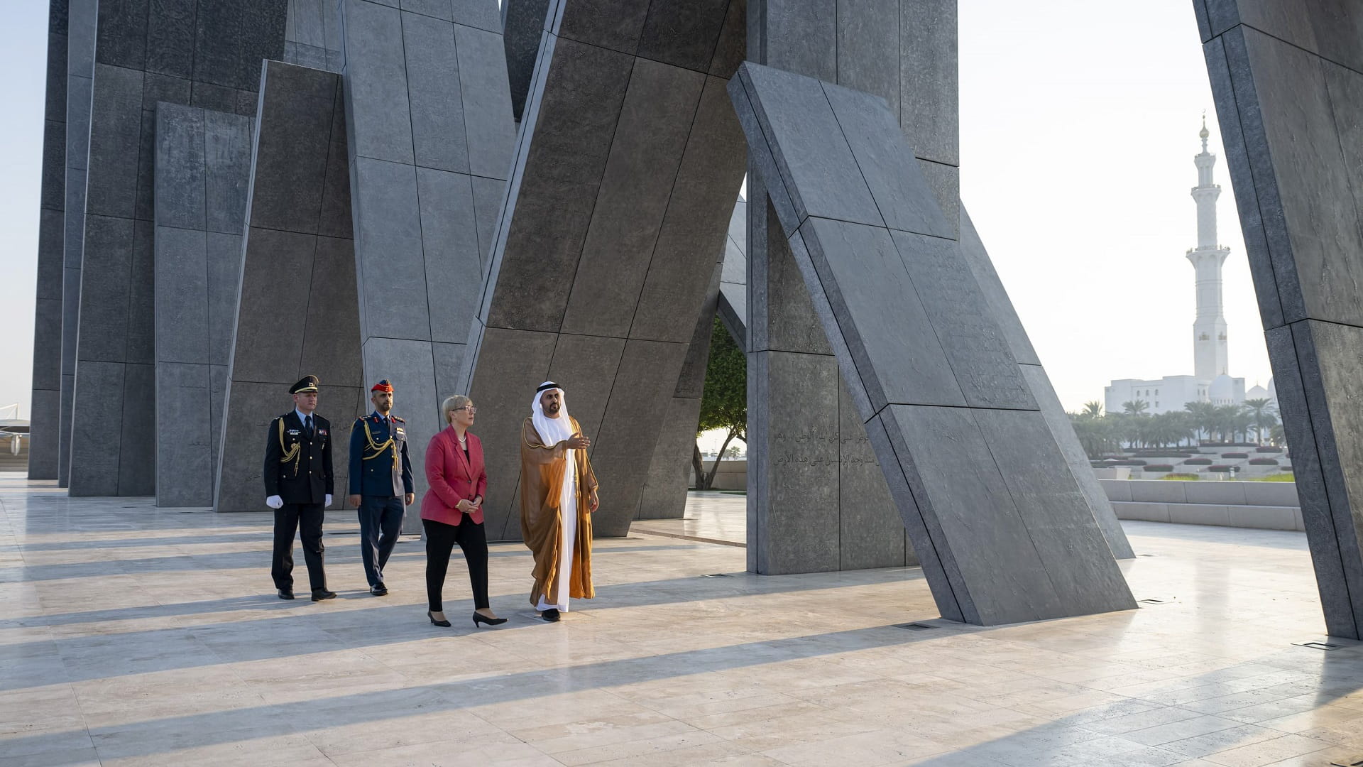 Theyab bin Mohamed bin Zayed welcomes President of Slovenia