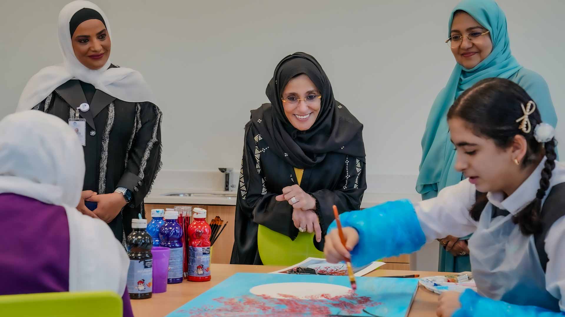 Sheikha Jawaher Visits SCHS to Support People with Disabilities 