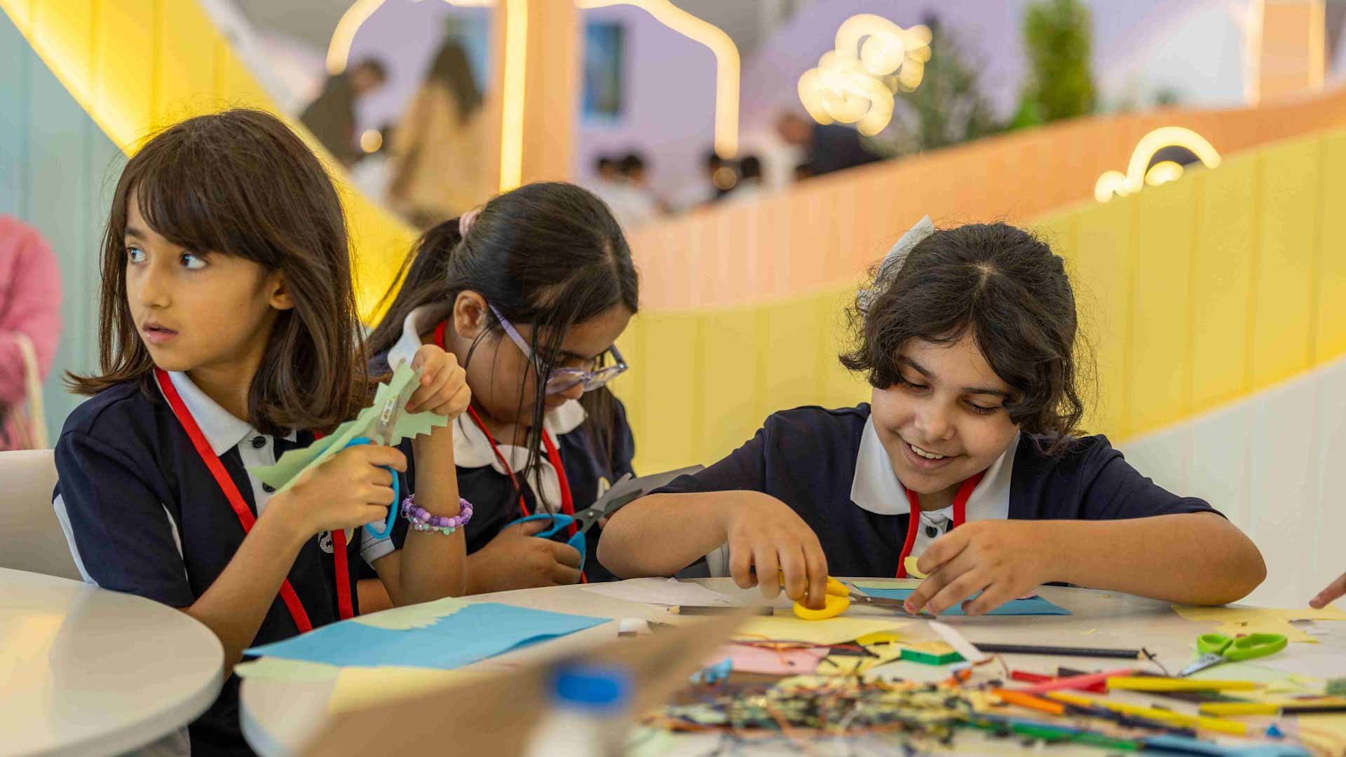 Image for the title: Young creators dabble in circuitry of colour imagination at SIBF 