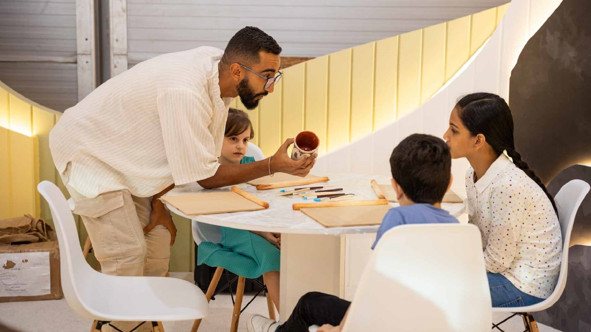 Image for the title: From Morocco to Sharjah: Kids explore pottery at SIBF 2024 