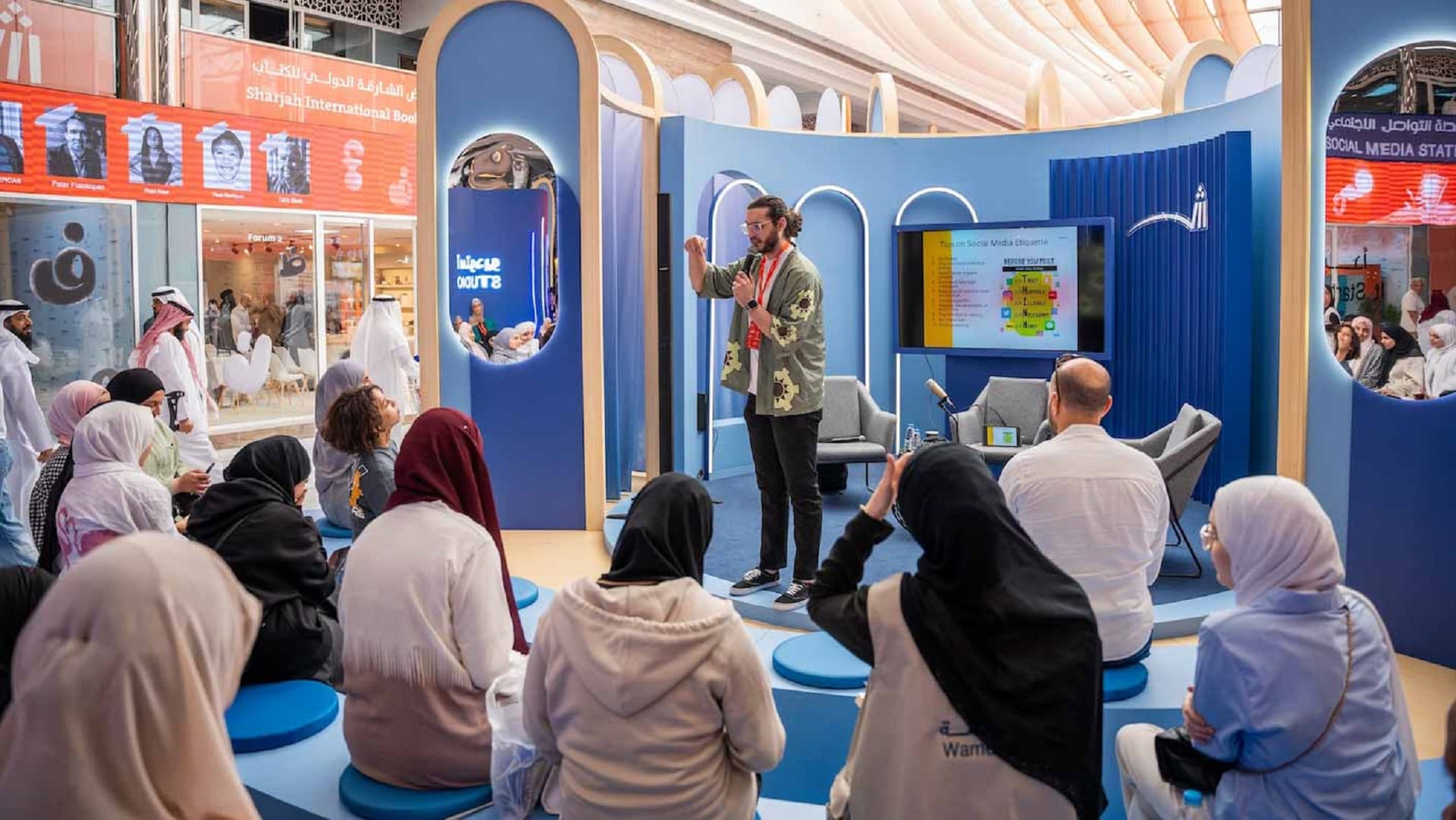 Image for the title: Content creator offers insights on social media etiquette at SIBF 