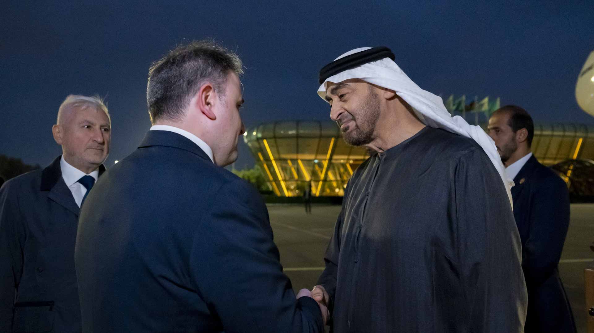 Image for the title: UAE President arrives in Azerbaijan 