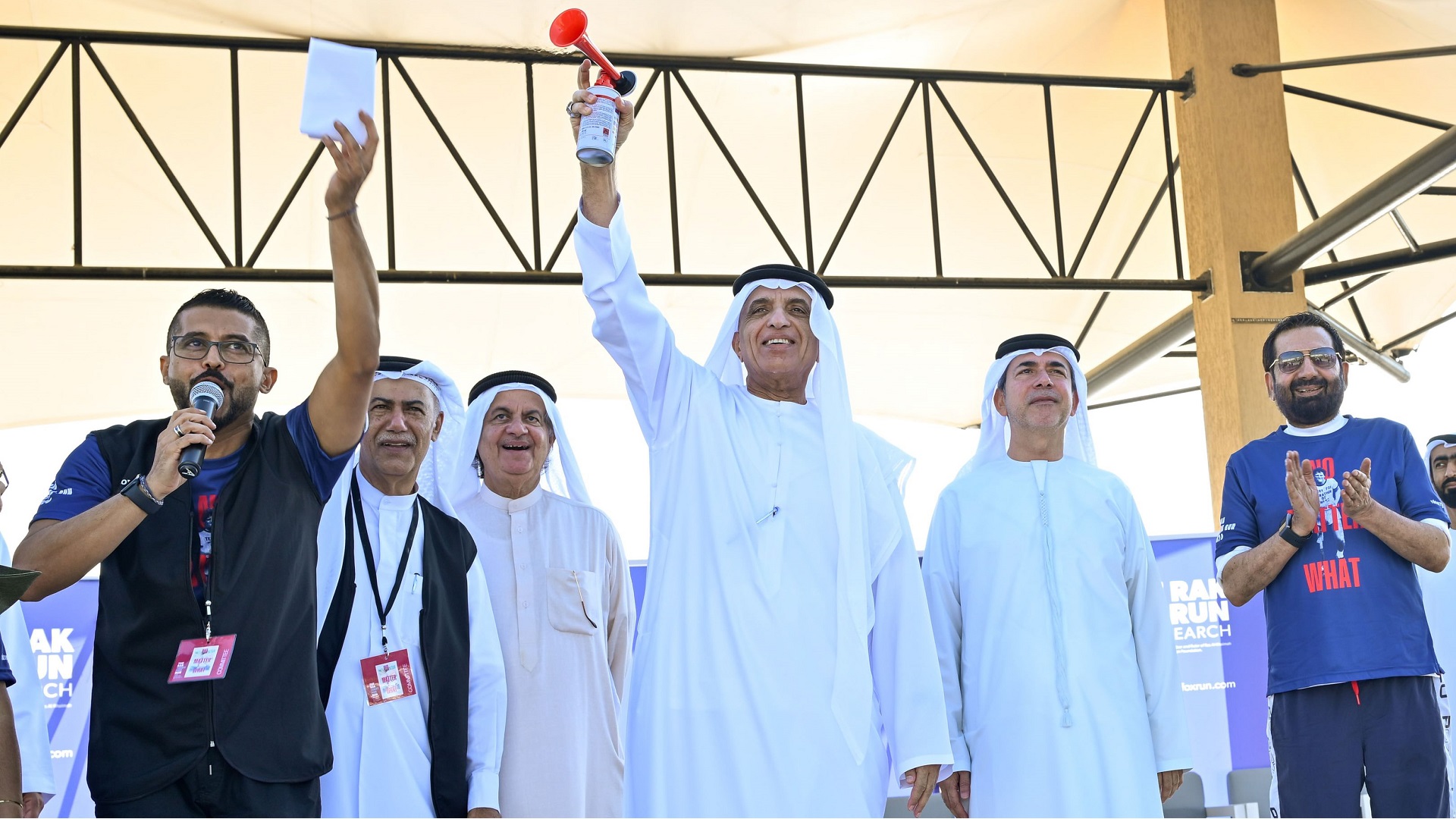 Saud bin Saqr attends RAK Terry Fox Run 