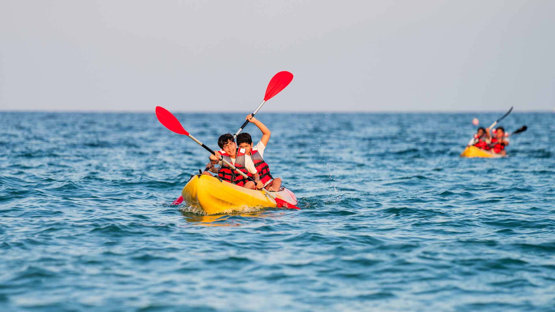 Image for the title: SIMSC organizes Beach Kayaking Tournament in Khorfakkan 