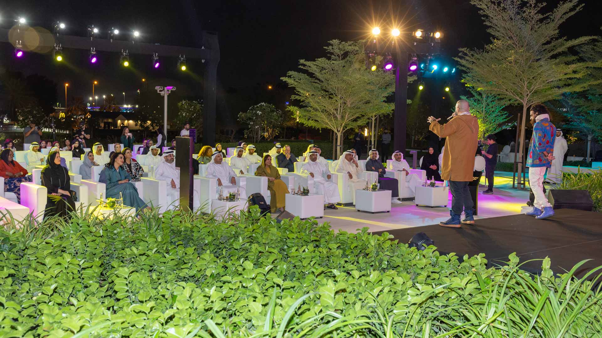 بدور القاسمي تشهد حفل إطلاق أغنية "بيت الحكمة" لفرقة "أبناء يوسف" 