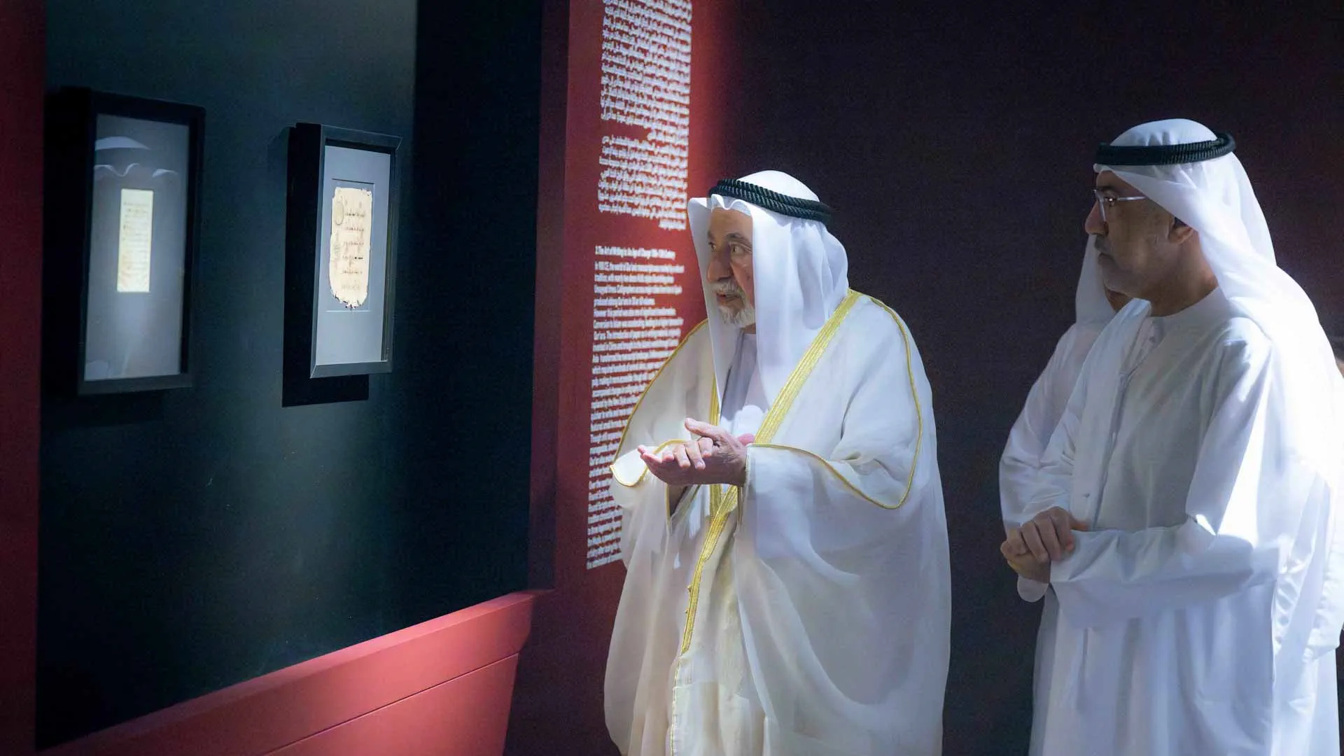 Image for the title: Sharjah Ruler opens ‘Eternal Letters: Qur’an Manuscripts' exhibit 