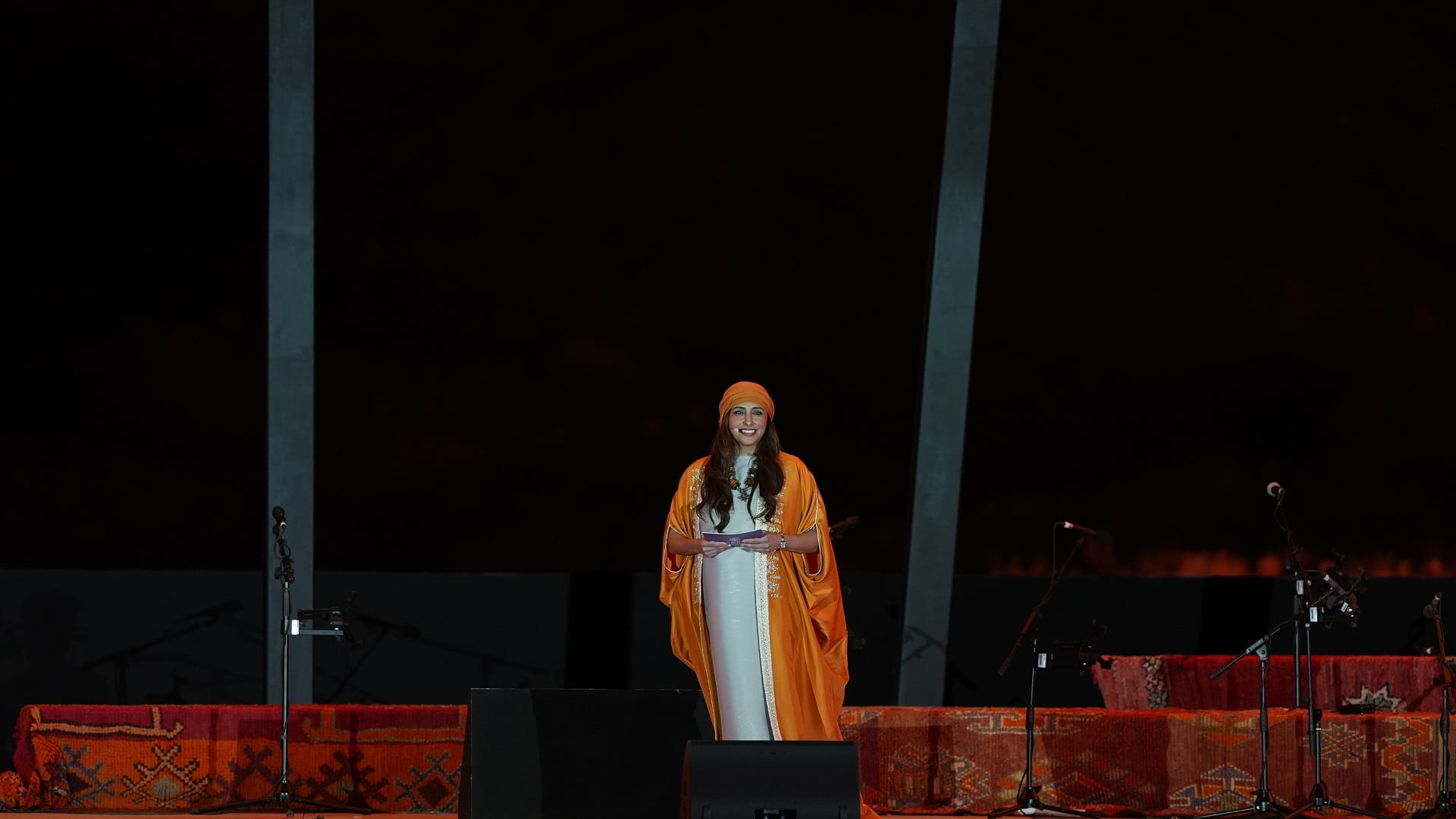 Image for the title: Bodour Al Qasimi welcomes a star-studded lineup for Tanweer Fest. 