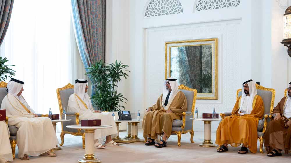 Abu Dhabi CP, Qatar PM discuss enhancing bilateral relations 