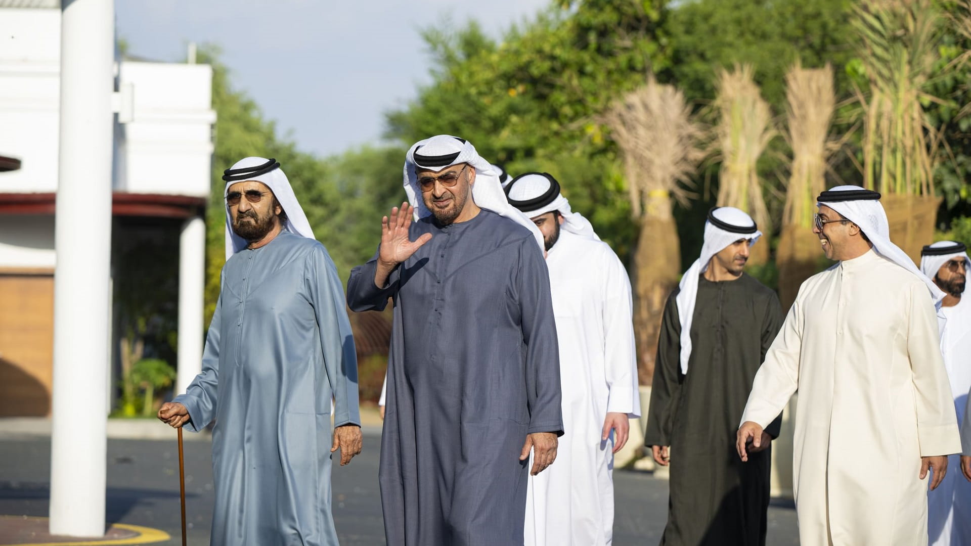 UAE President, Mohammed bin Rashid meet at Al Marmoom in Dubai