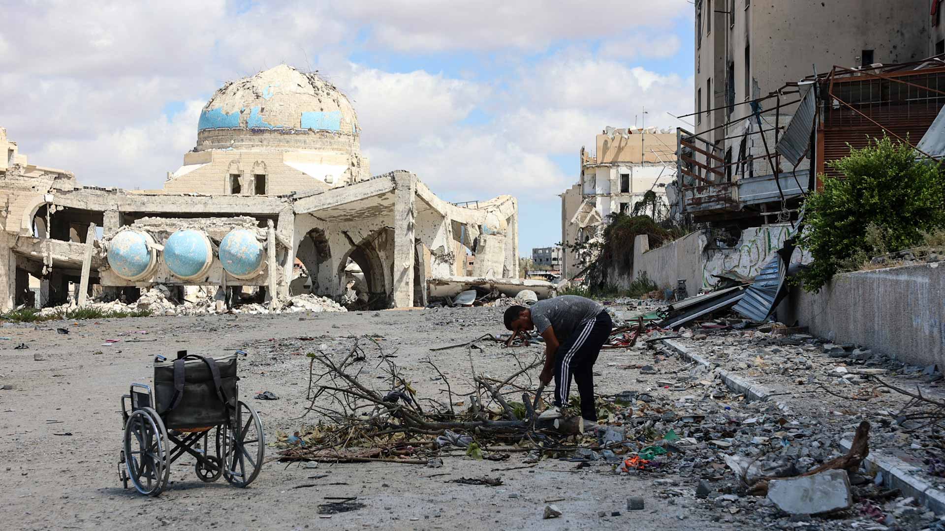 At least 24 killed in Israeli air strike on Gaza mosque and school 