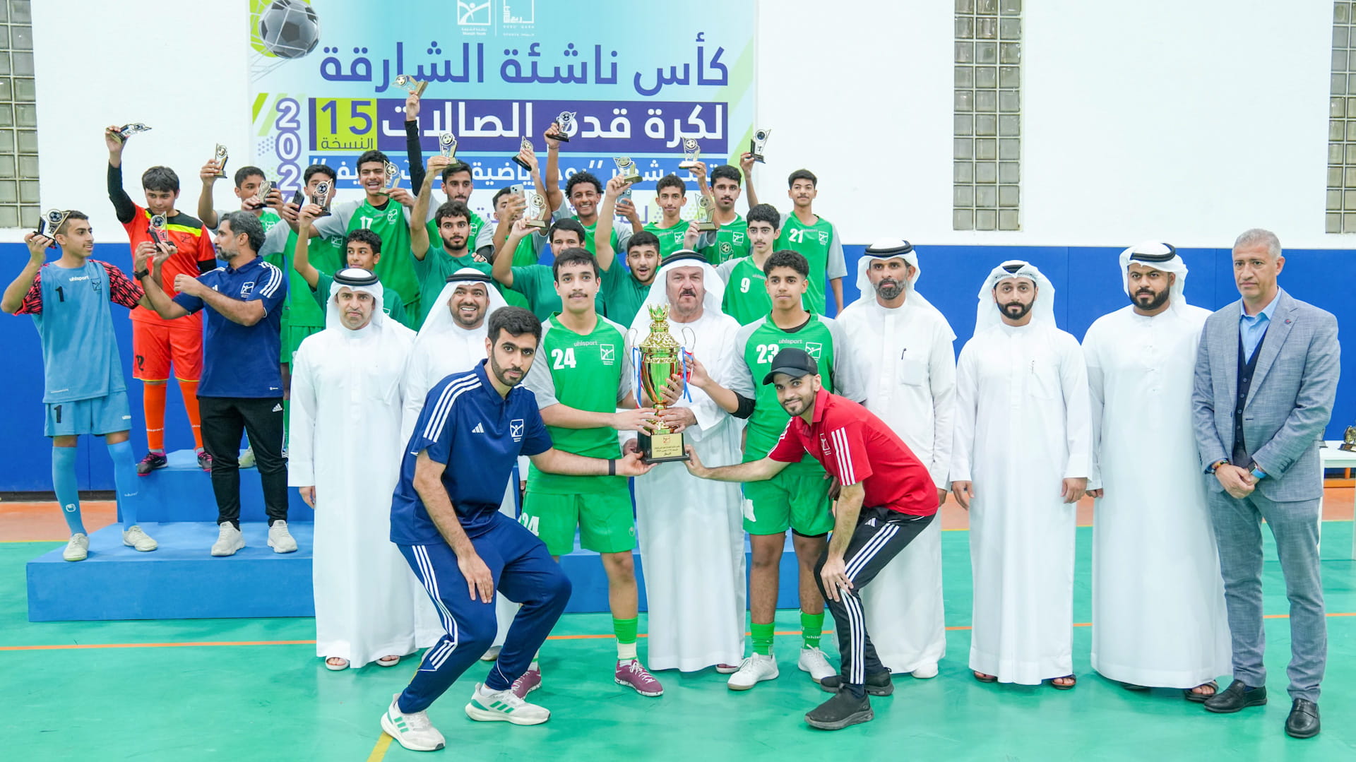 "خورفكان" يتوّج بلقب كأس ناشئة الشارقة لكرة قدم الصالات الـ15