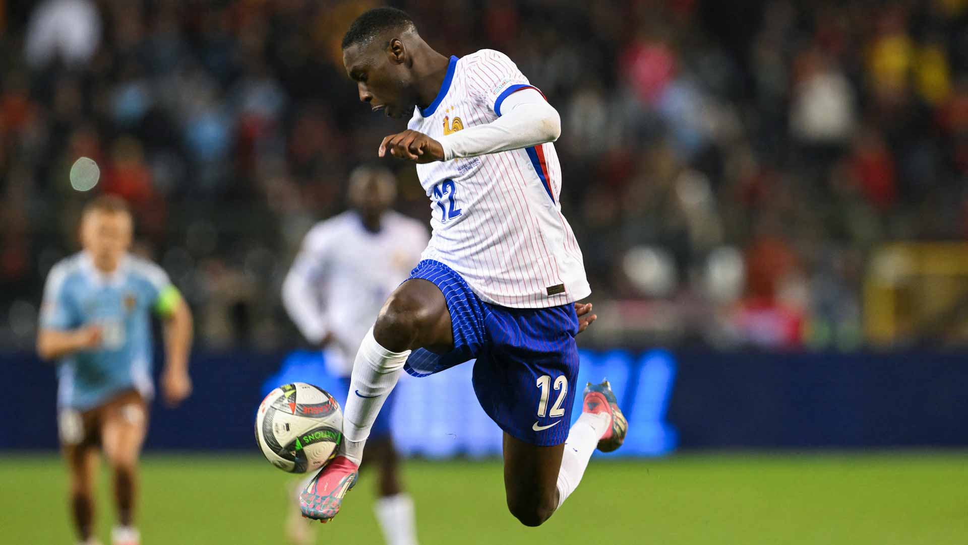 Kolo Muani double fires France to win in Belgium